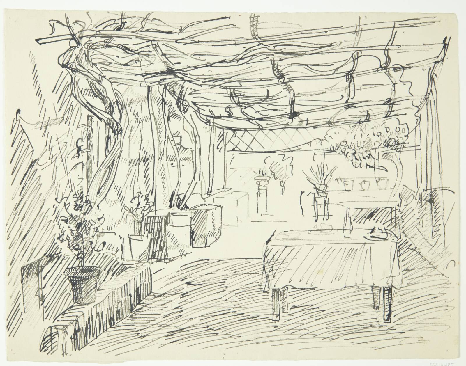 Pergola i Pompeji, Peter Hansen, 1902-1906