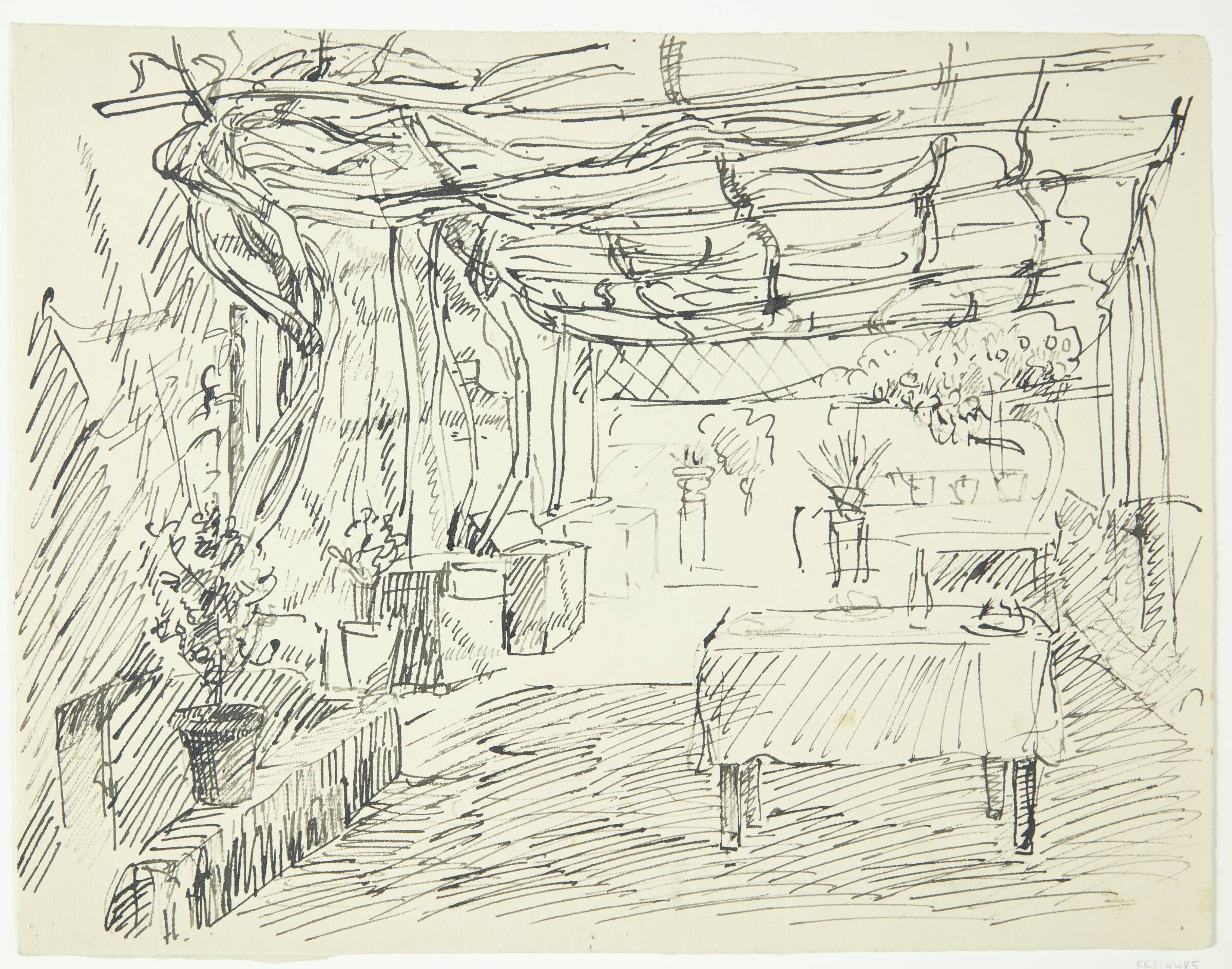 Pergola i Pompeji, Peter Hansen, 1902-1906
