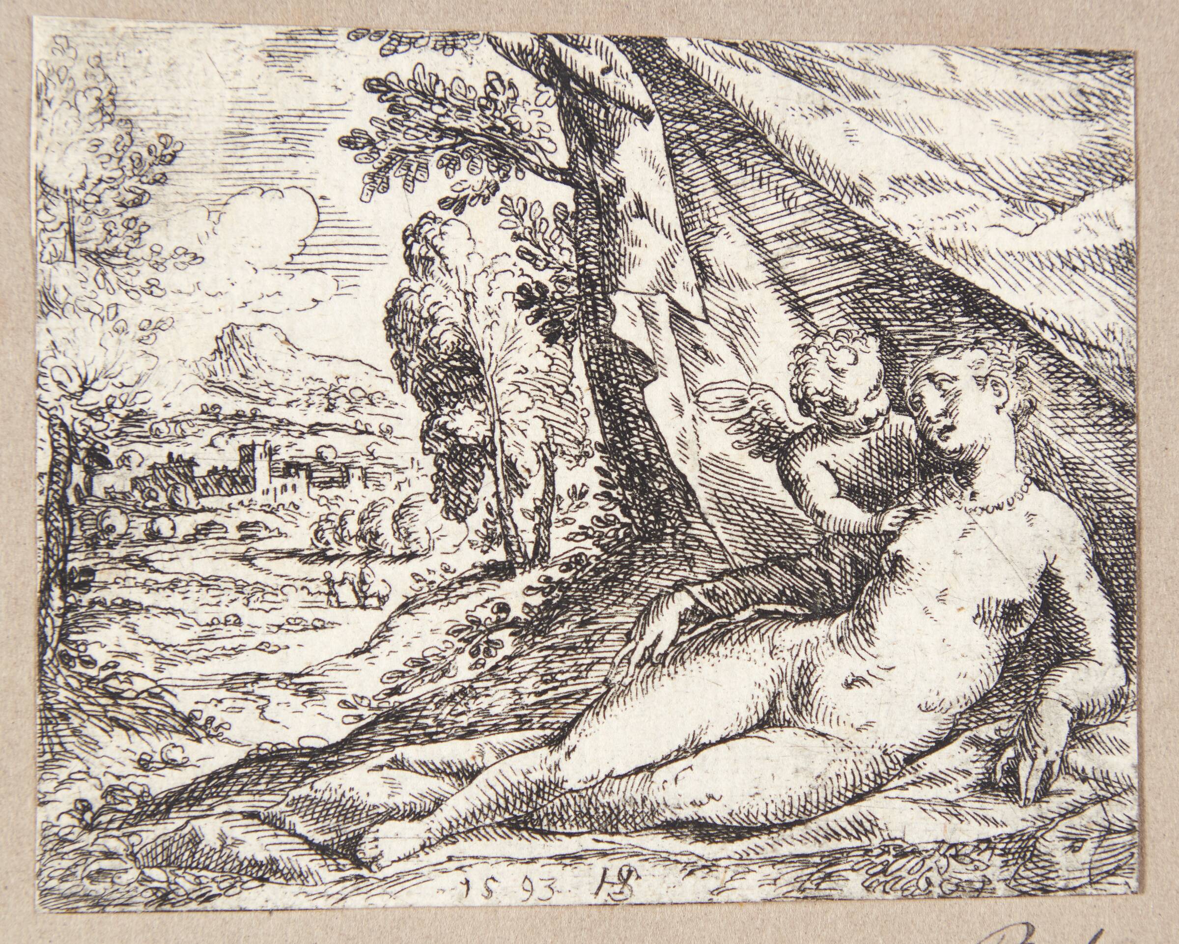 Venus og Amor, Hans Strohmayer, 1593