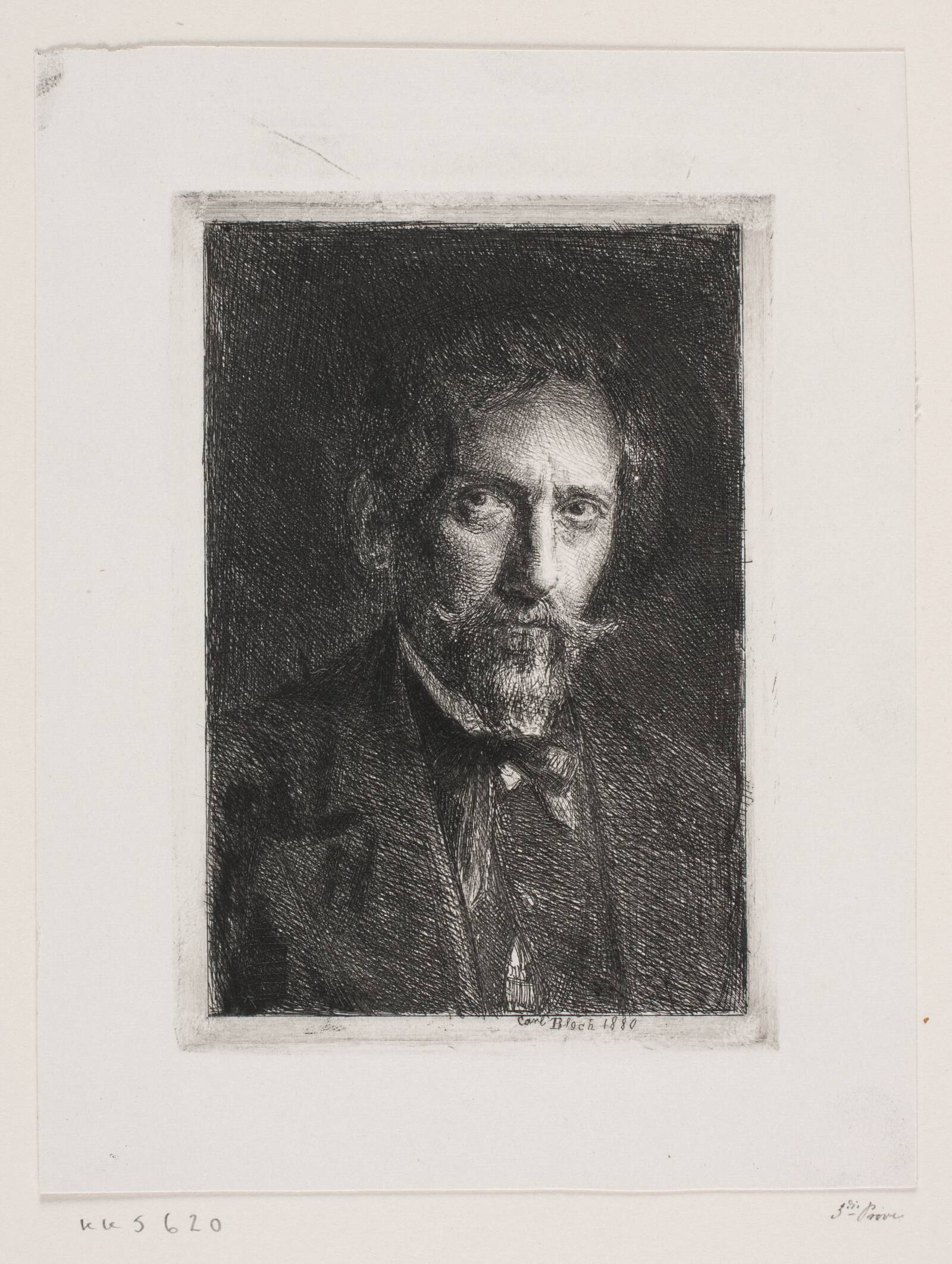 Selvportræt, Carl Bloch, 1880