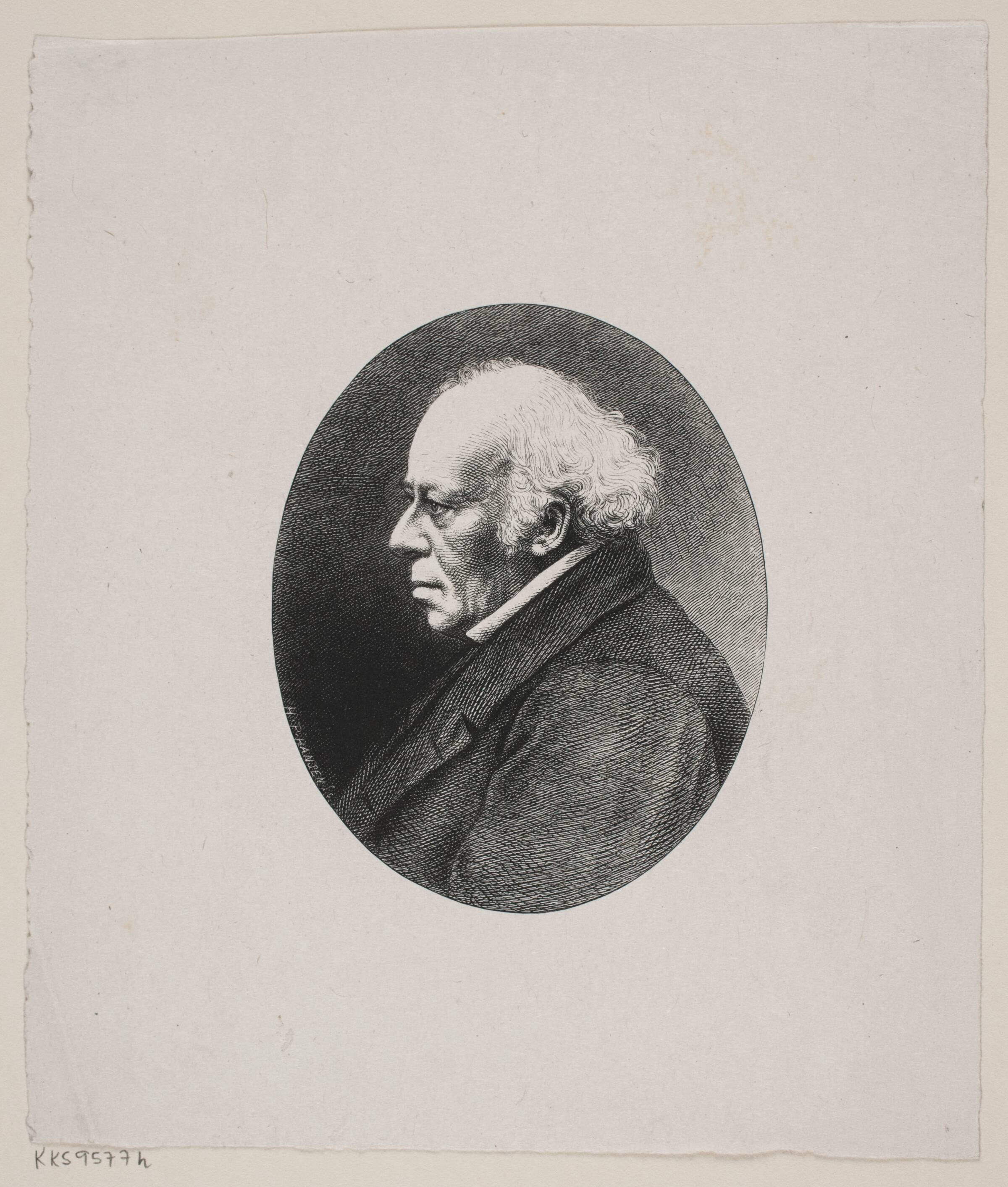 Mandsportræt, H.P. Hansen, 1829-1899