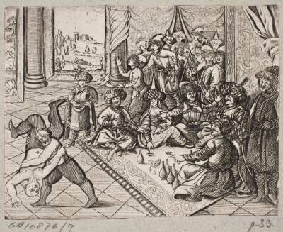Illustration til Adam Olearius, “Persianischer Rosenthal von einem Sinnreichen Poeten Schich Saadi […]”, Schleswig 1660