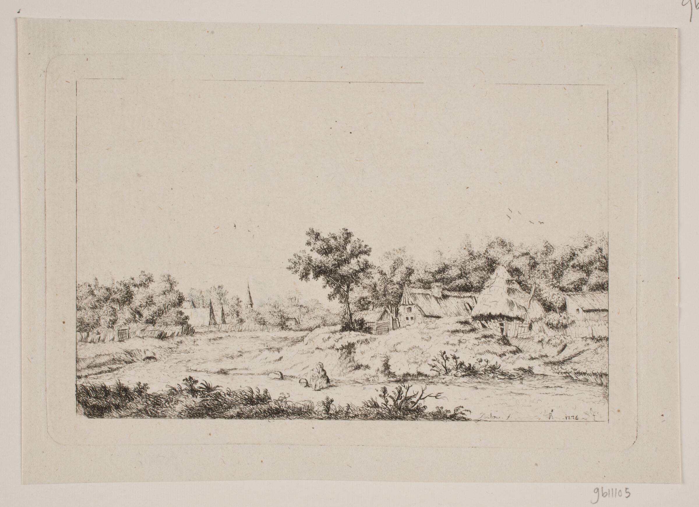 Landskab, Johan Bülow, 1776