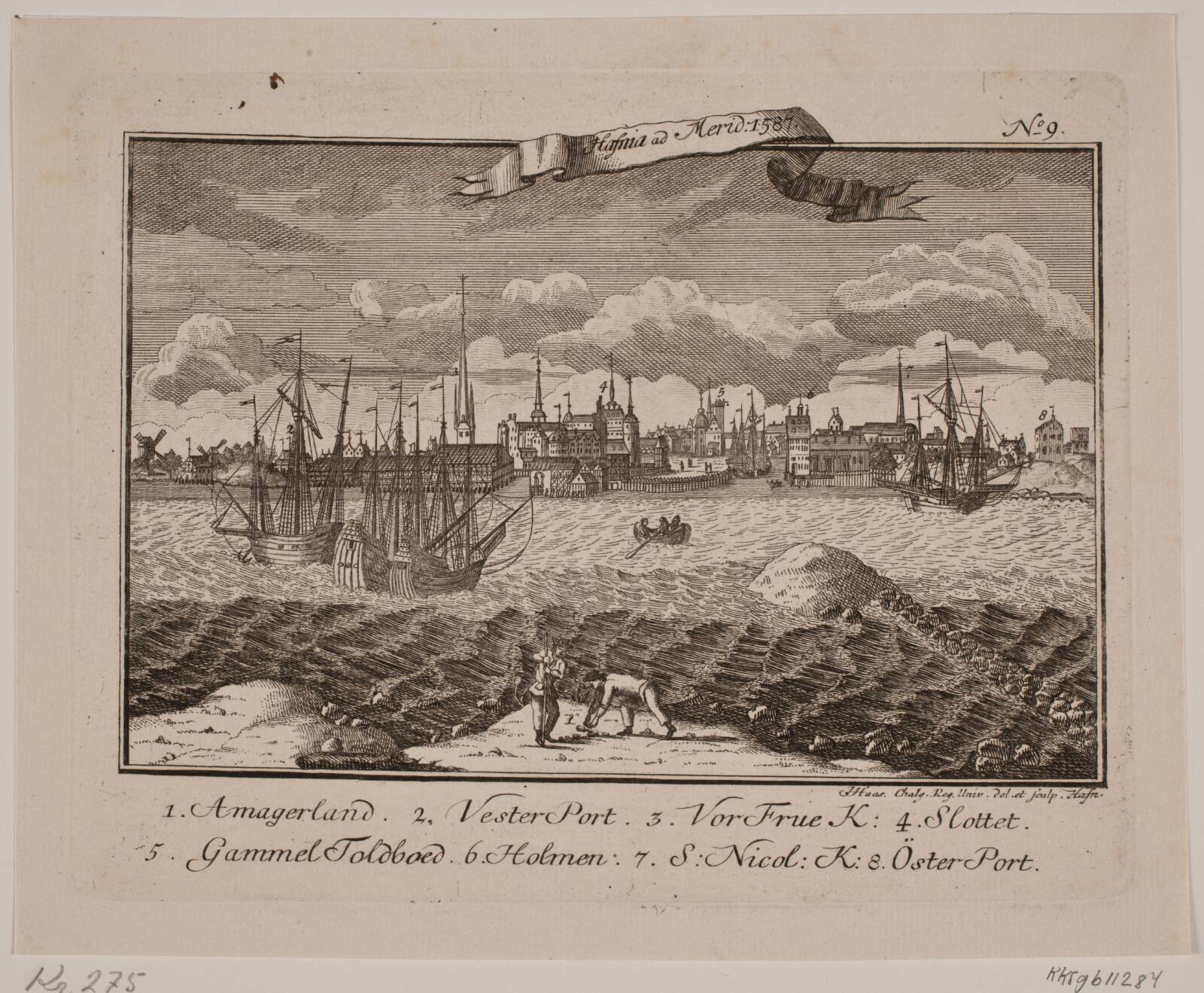 Prospekt af København, Jonas Haas, 1760