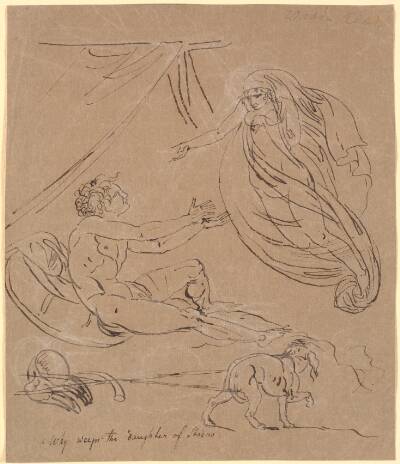 Scene of Ossian; Agandecca viser sig for Fingal. Af Fingal-digtet