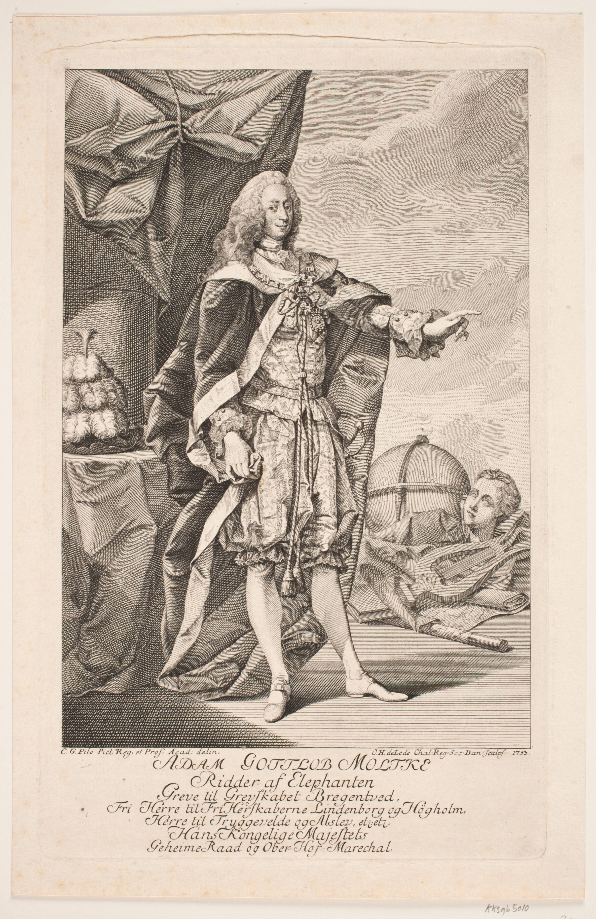 Adam Gottlob Moltke, Odvardt Helmoldt de Lode, 1753
