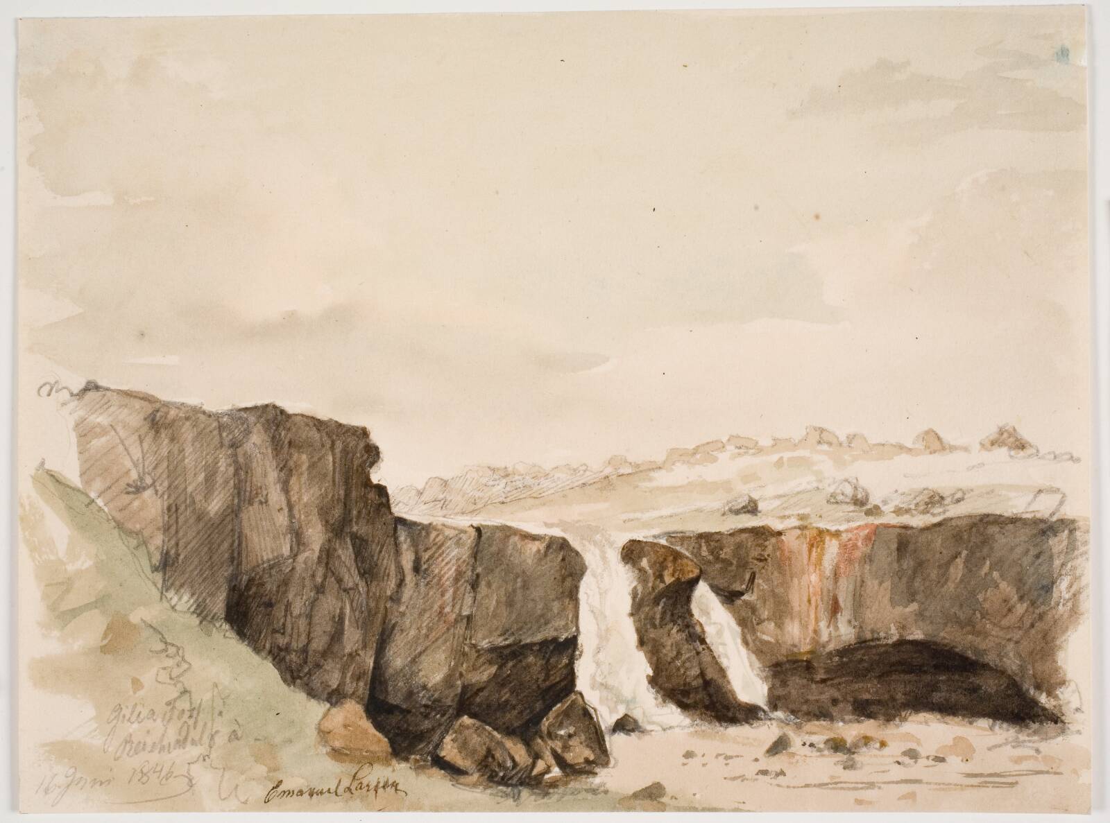 Gilia Foss, Emanuel Larsen, 1846