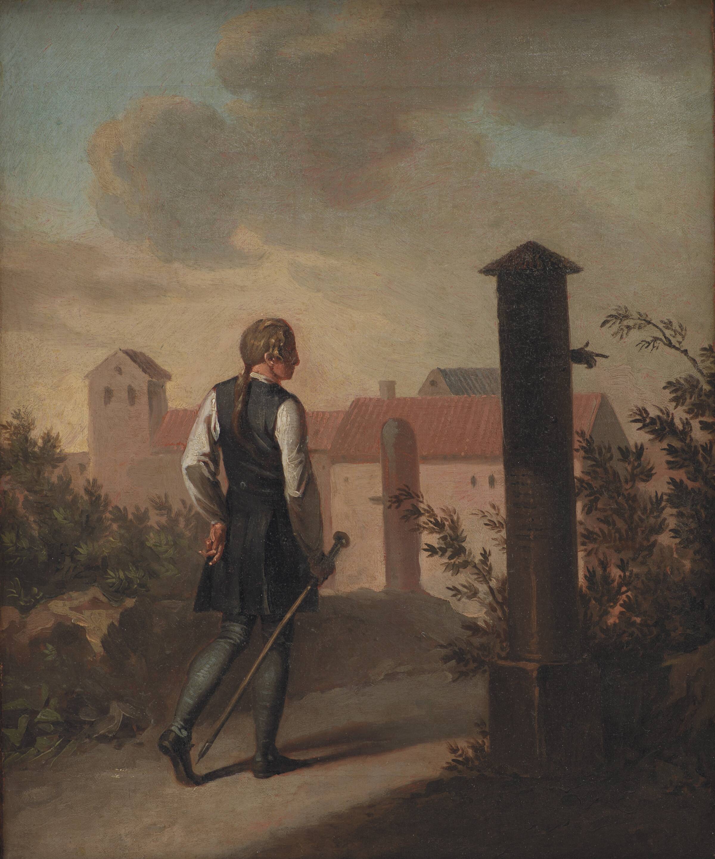 Niels Klim på vandring i Potu, Nicolai Abildgaard, 1785-1786