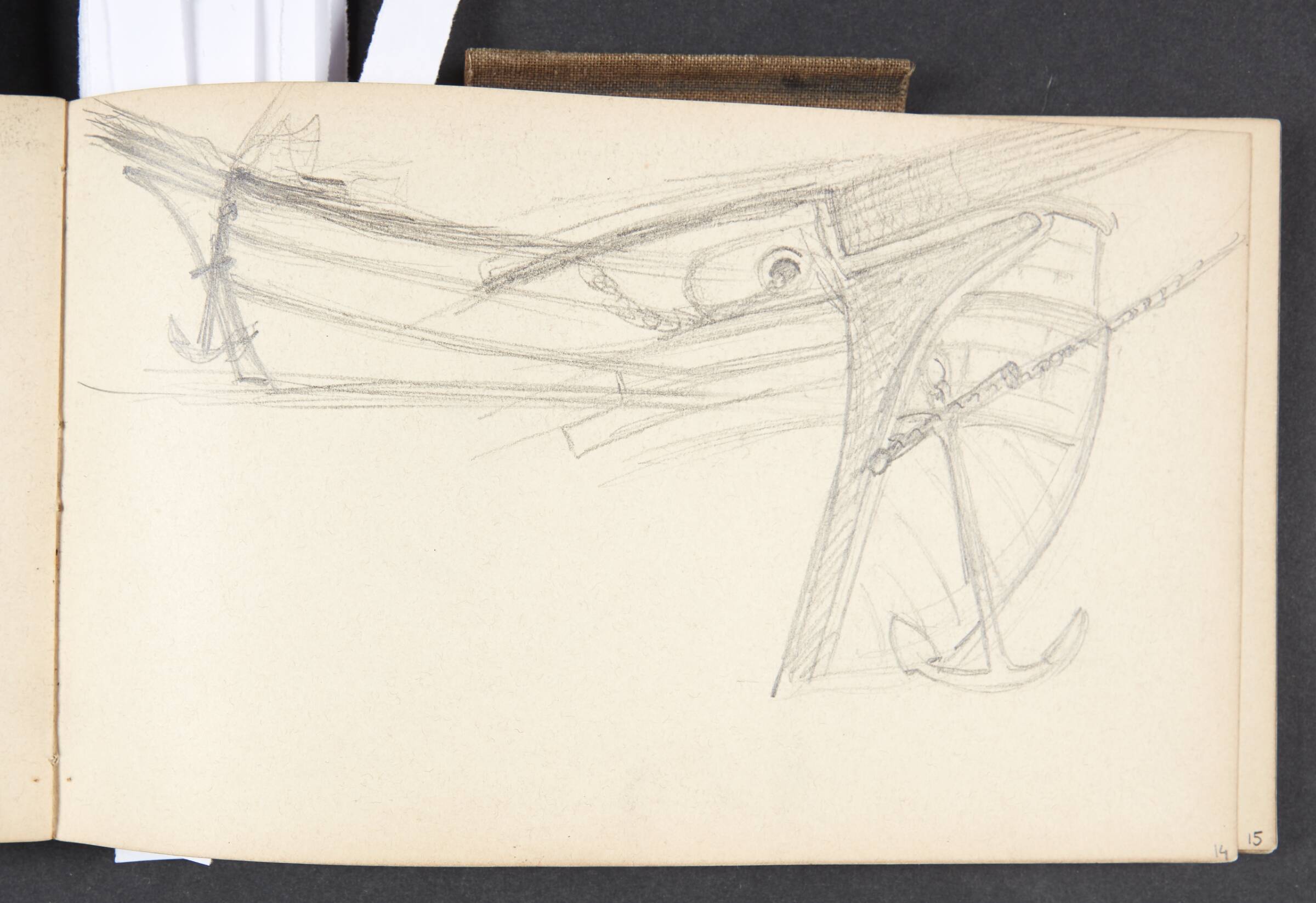 Skibsstævn med anker, Agnes Slott-Møller, 1897-1898