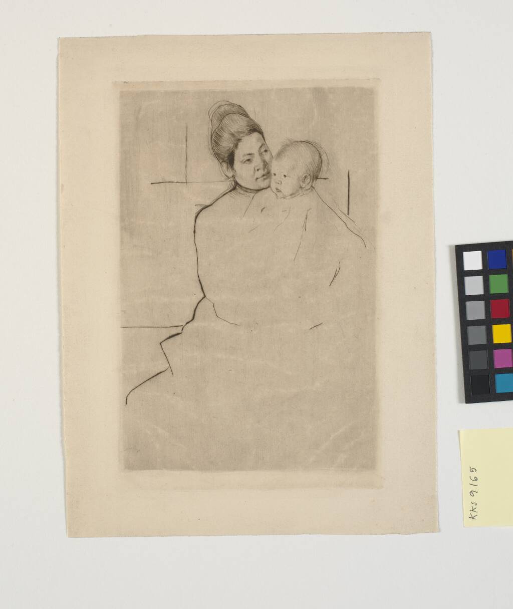 Gardner Held by his Mother by Mary Cassatt