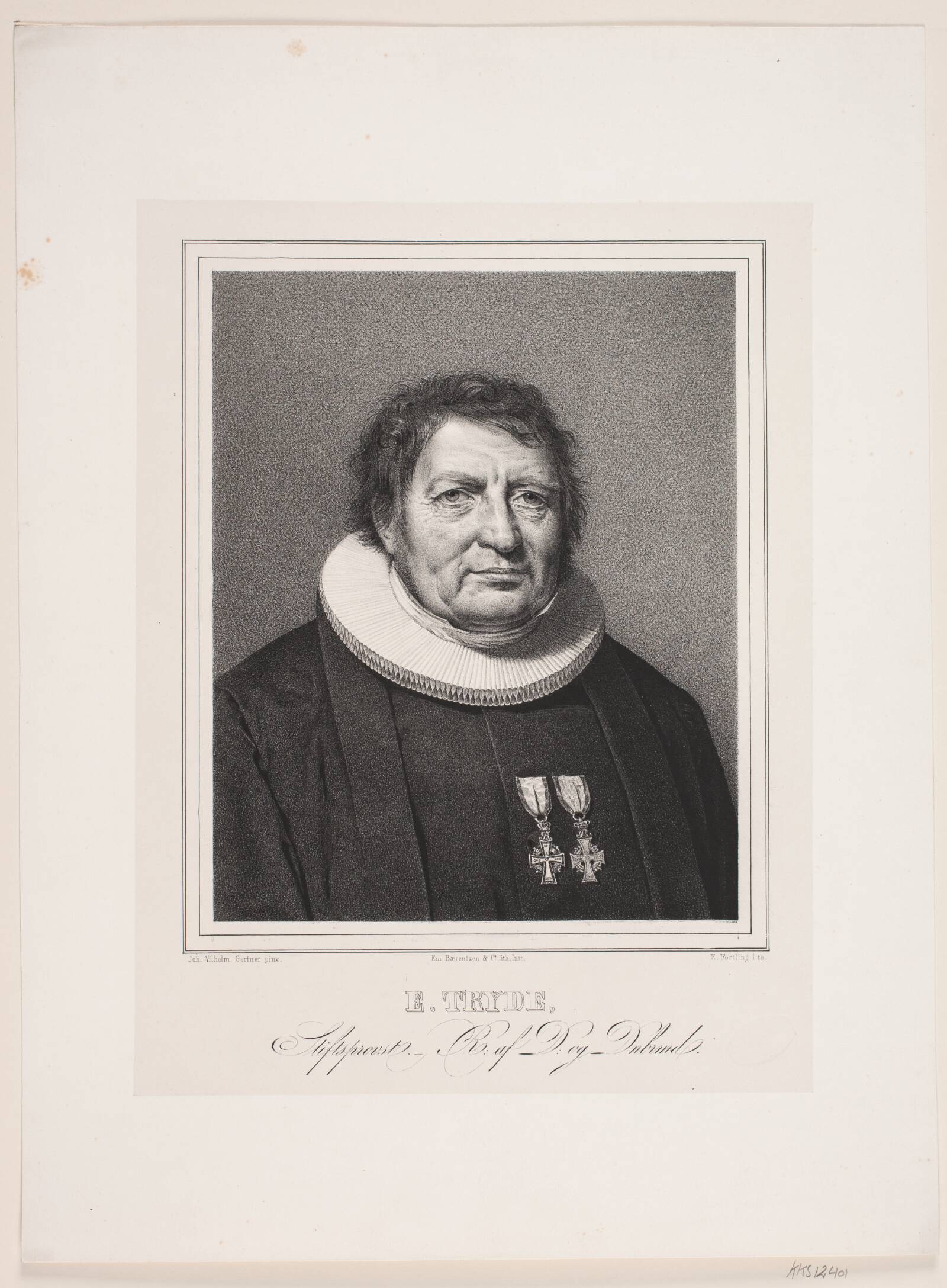 E. Tryde, Edvard Fortling, 1809-1875