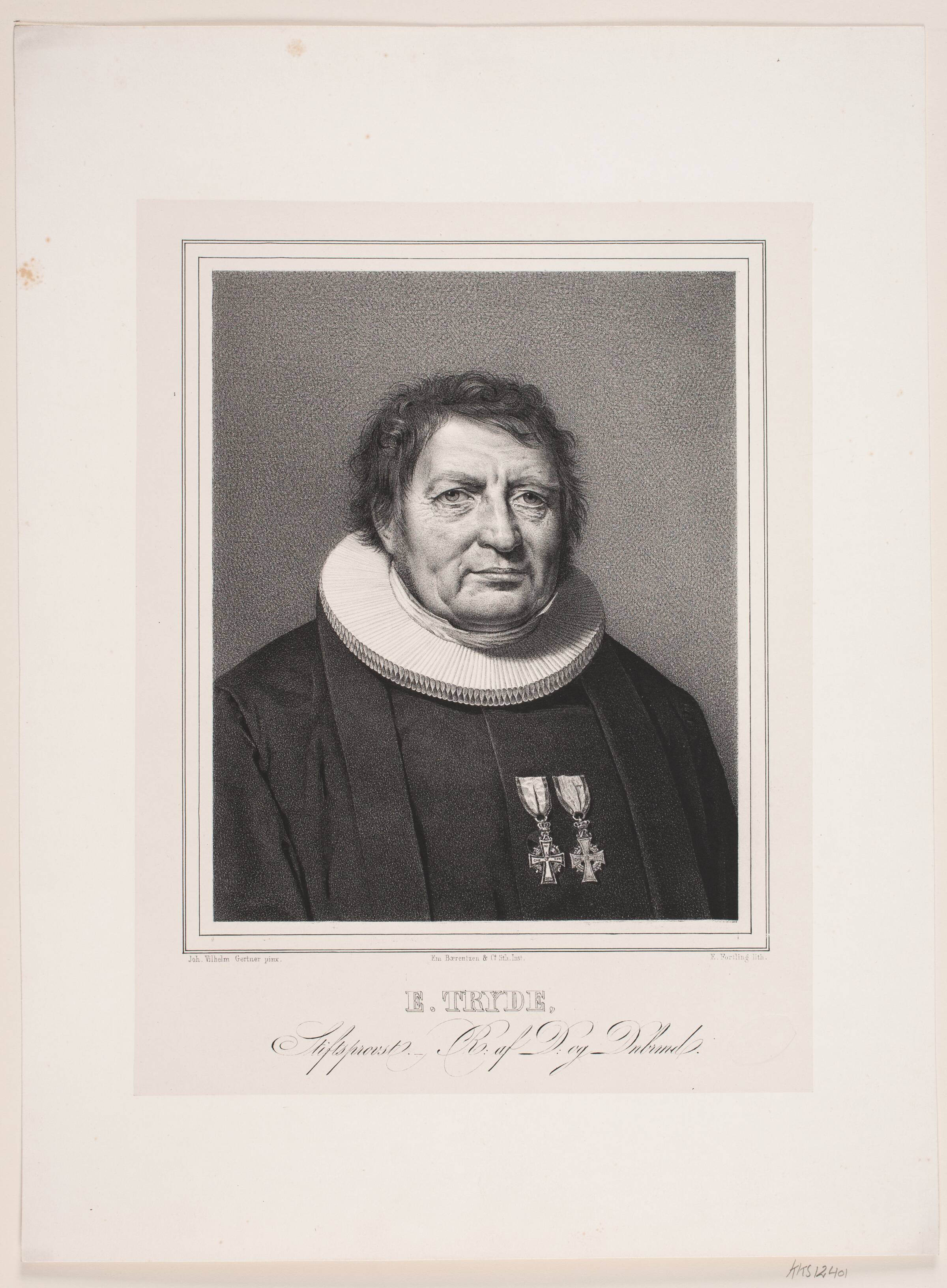 E. Tryde, Edvard Fortling, 1809-1875