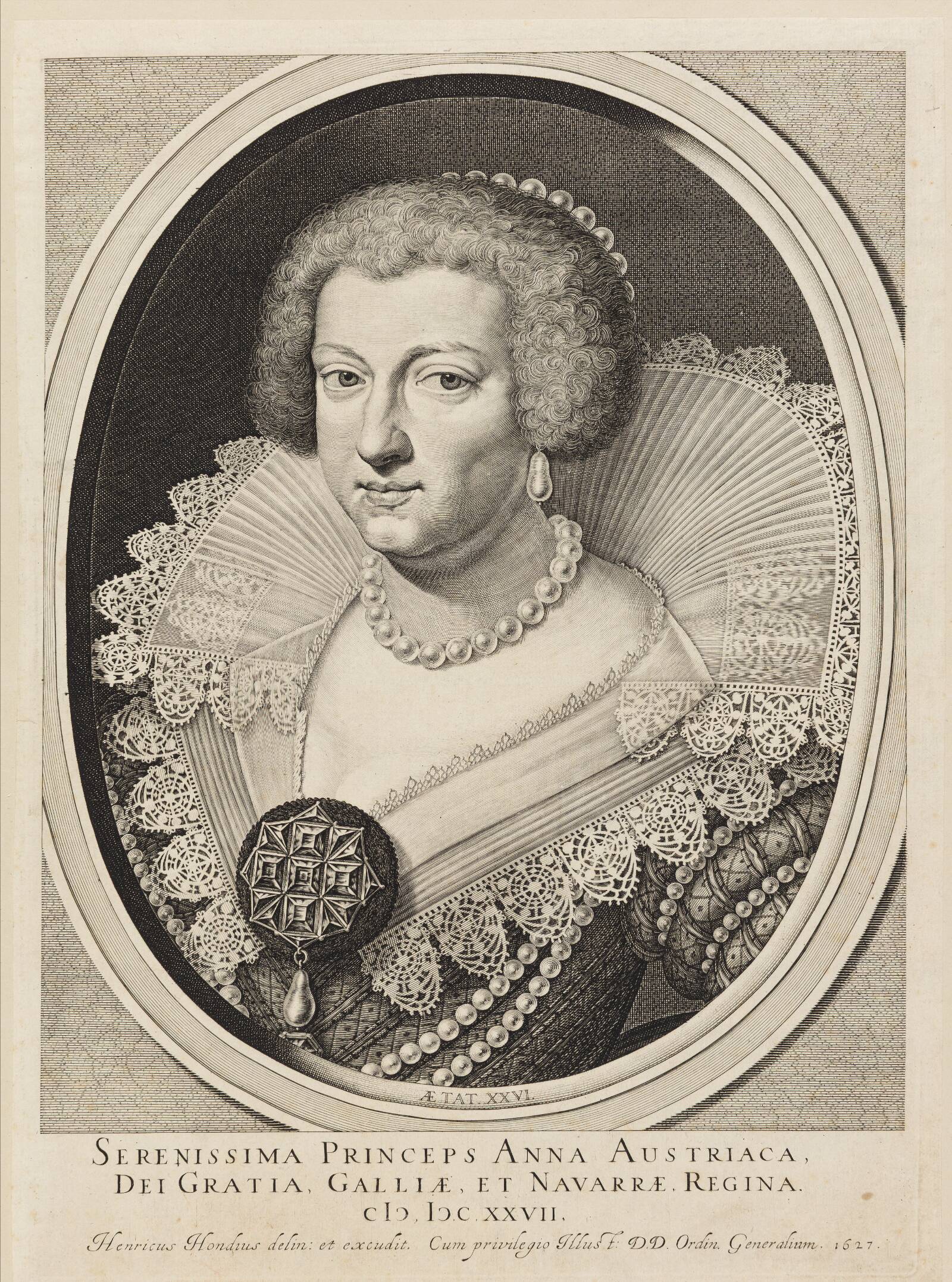 Anna af Østrig, Hendrik Hondius, 1627