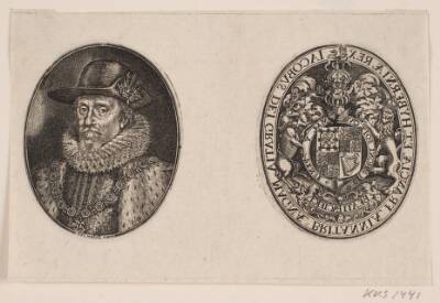 Jakob I af England og hans våbenskjold