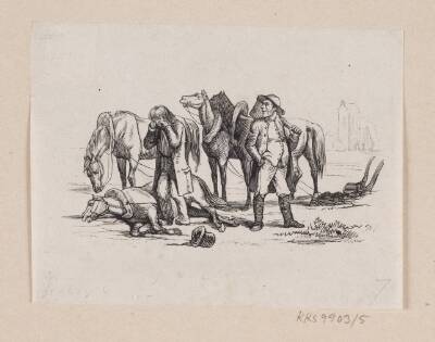 Illustration til "Lille Claus og store Claus" i H.C. Andersen, "Eventyr og Historier", Bind 1