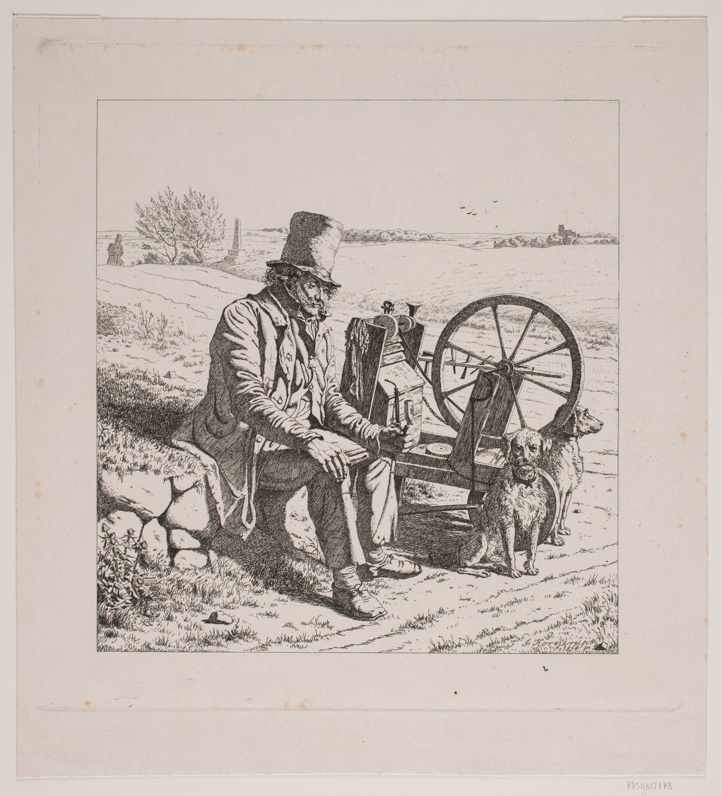 En gammel skærsliber, Jacob Kornerup, 1854