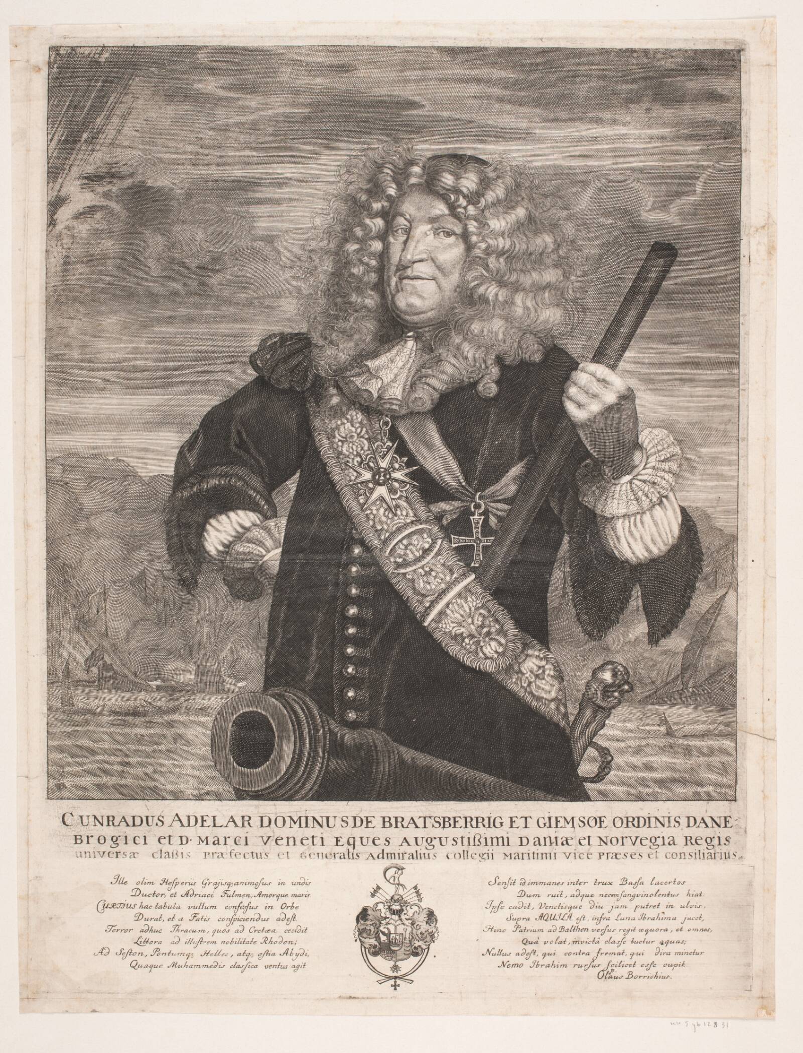 Admiral Cort Adeler, Ubekendt, 1670-1675
