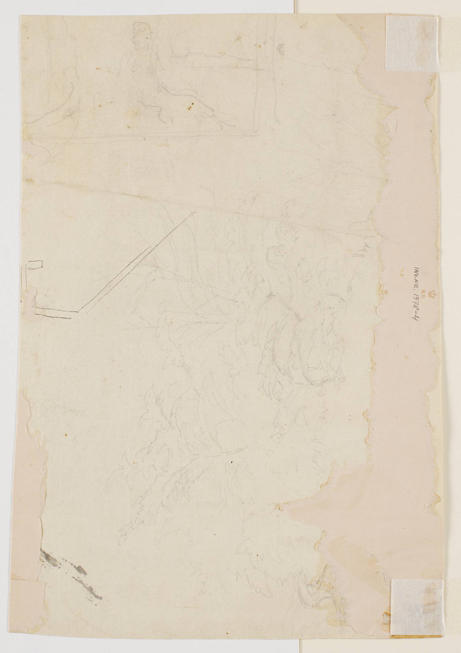 Skitse af træer, P.C. Skovgaard, 1850-1855