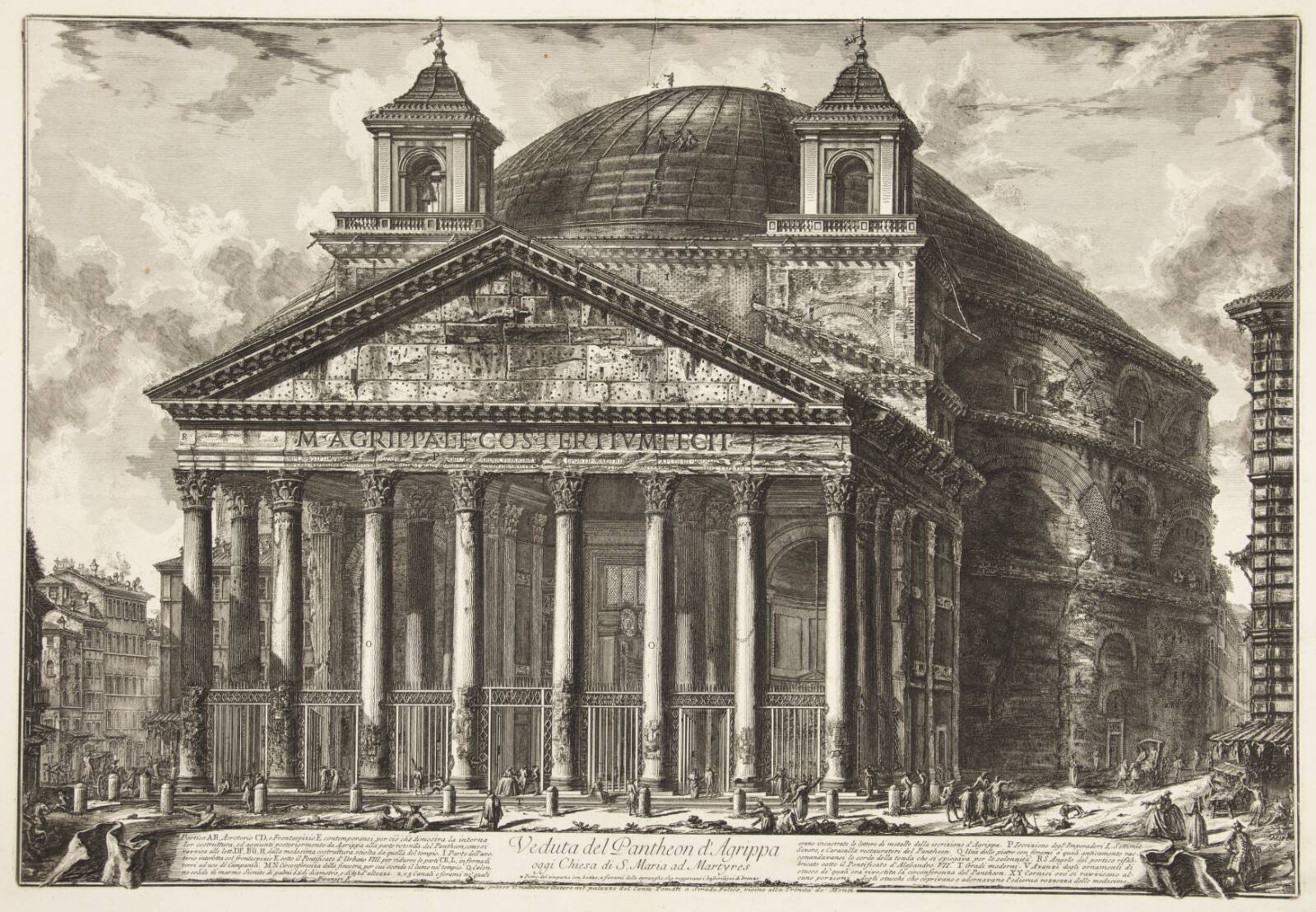 Pantheon, Giovanni Battista Piranesi, 1761