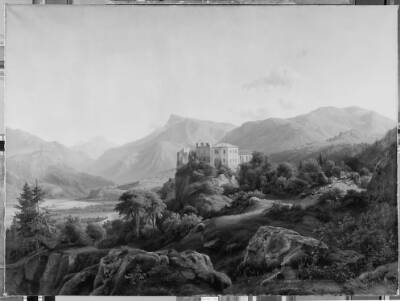 Etschdalen ved Bozen med ruinerne af Hasselberg