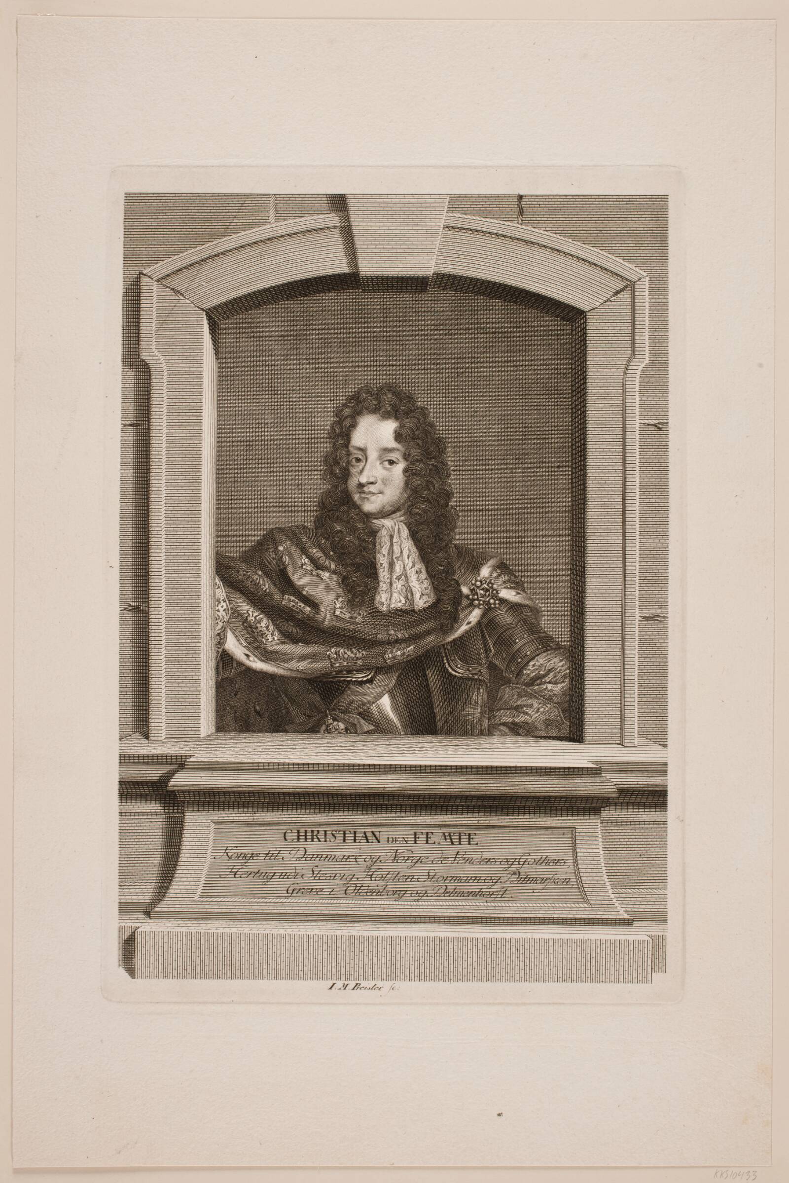 Kong Christian V, J.M. Preisler, 1768-1771