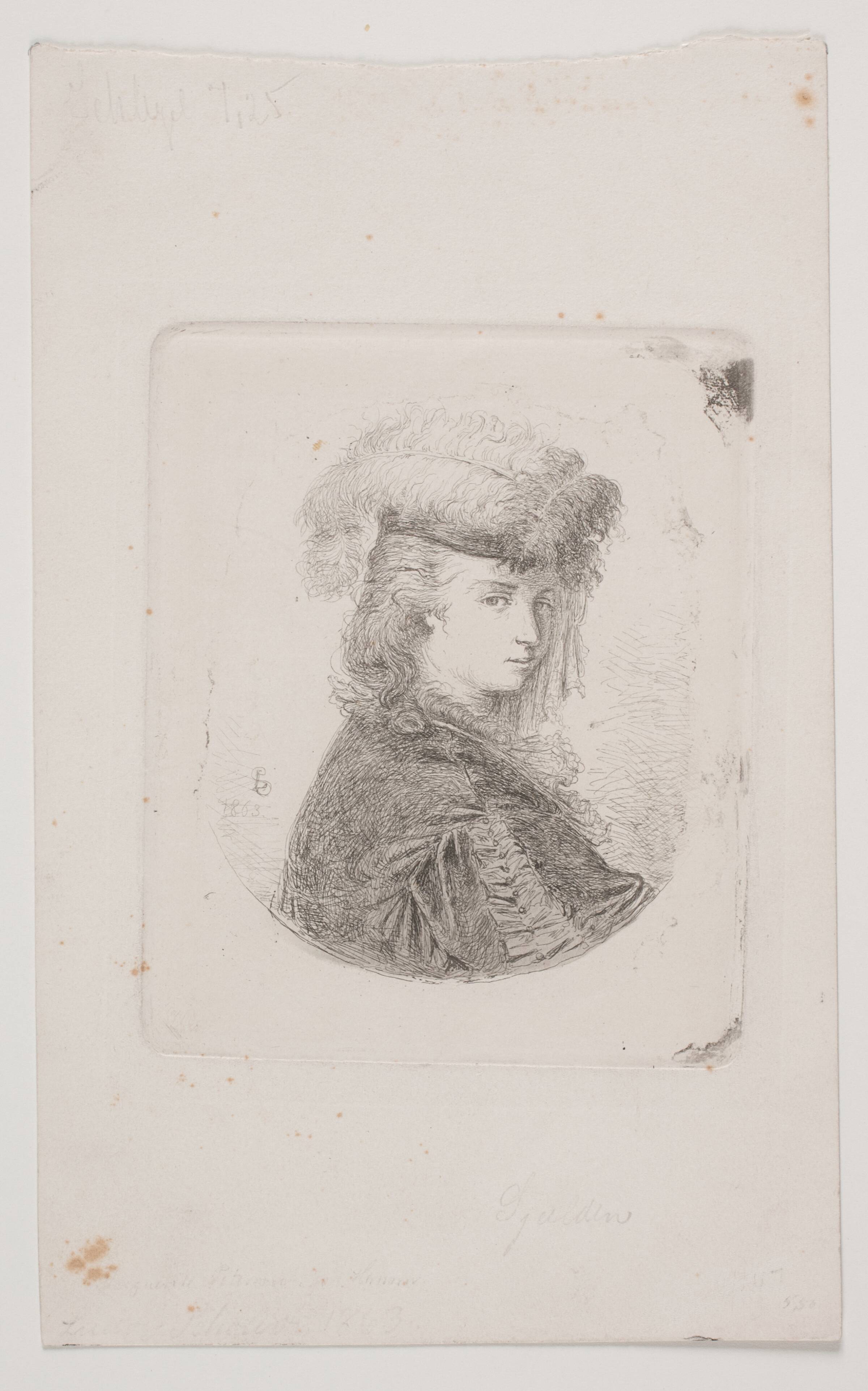 Marguerite Petersen, født Hansen, L.A. Schou, 1863