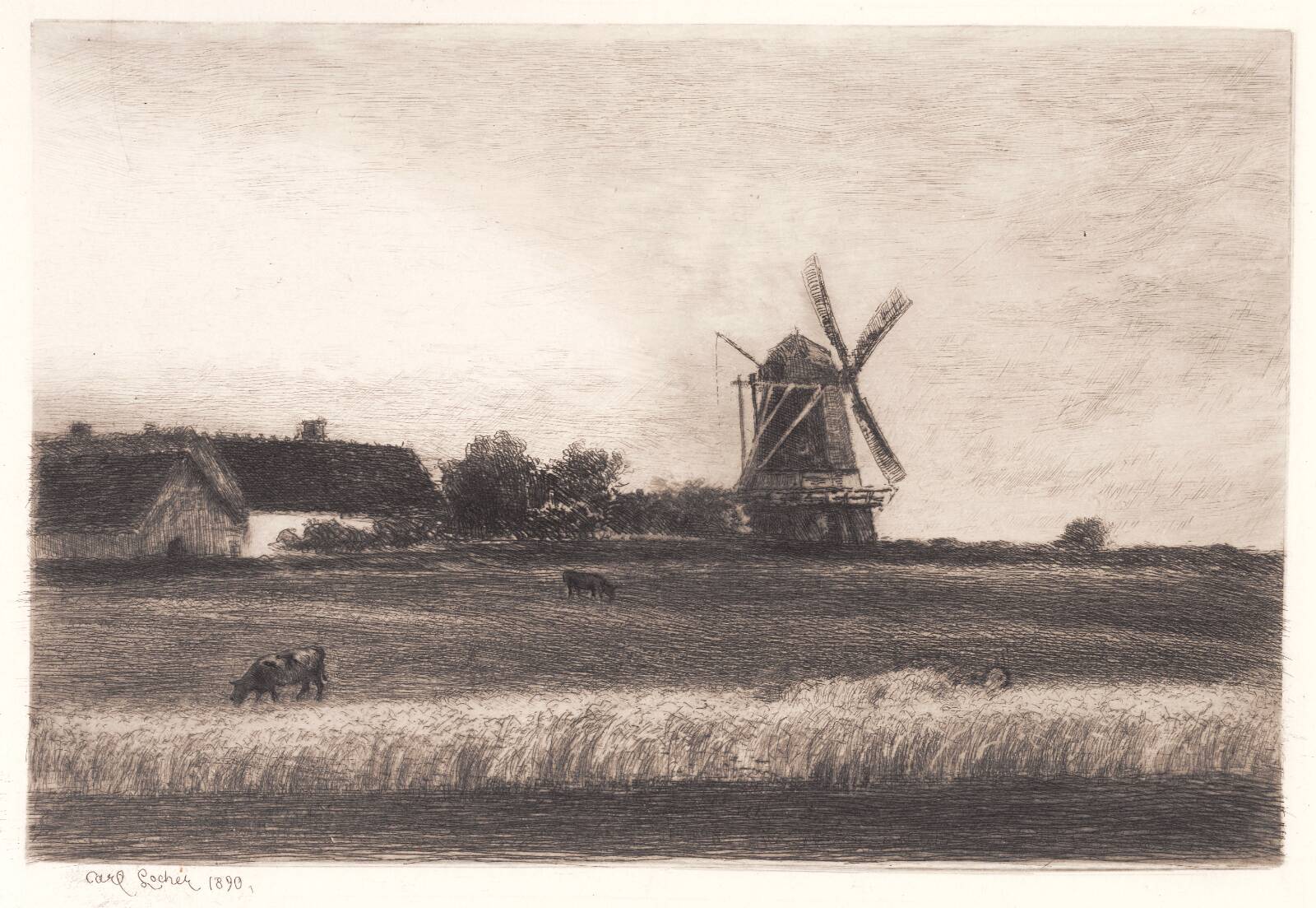 Møllen, Carl Locher, 1890