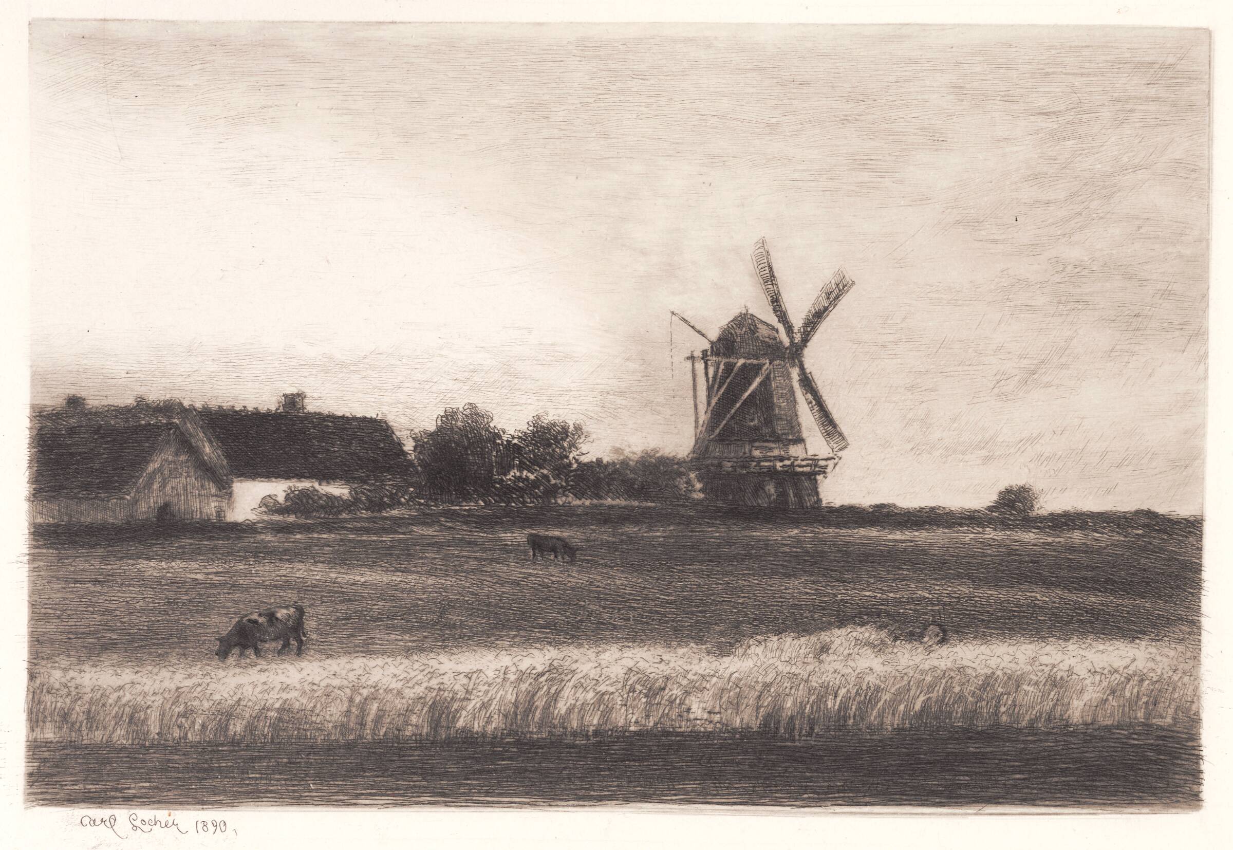 Møllen, Carl Locher, 1890