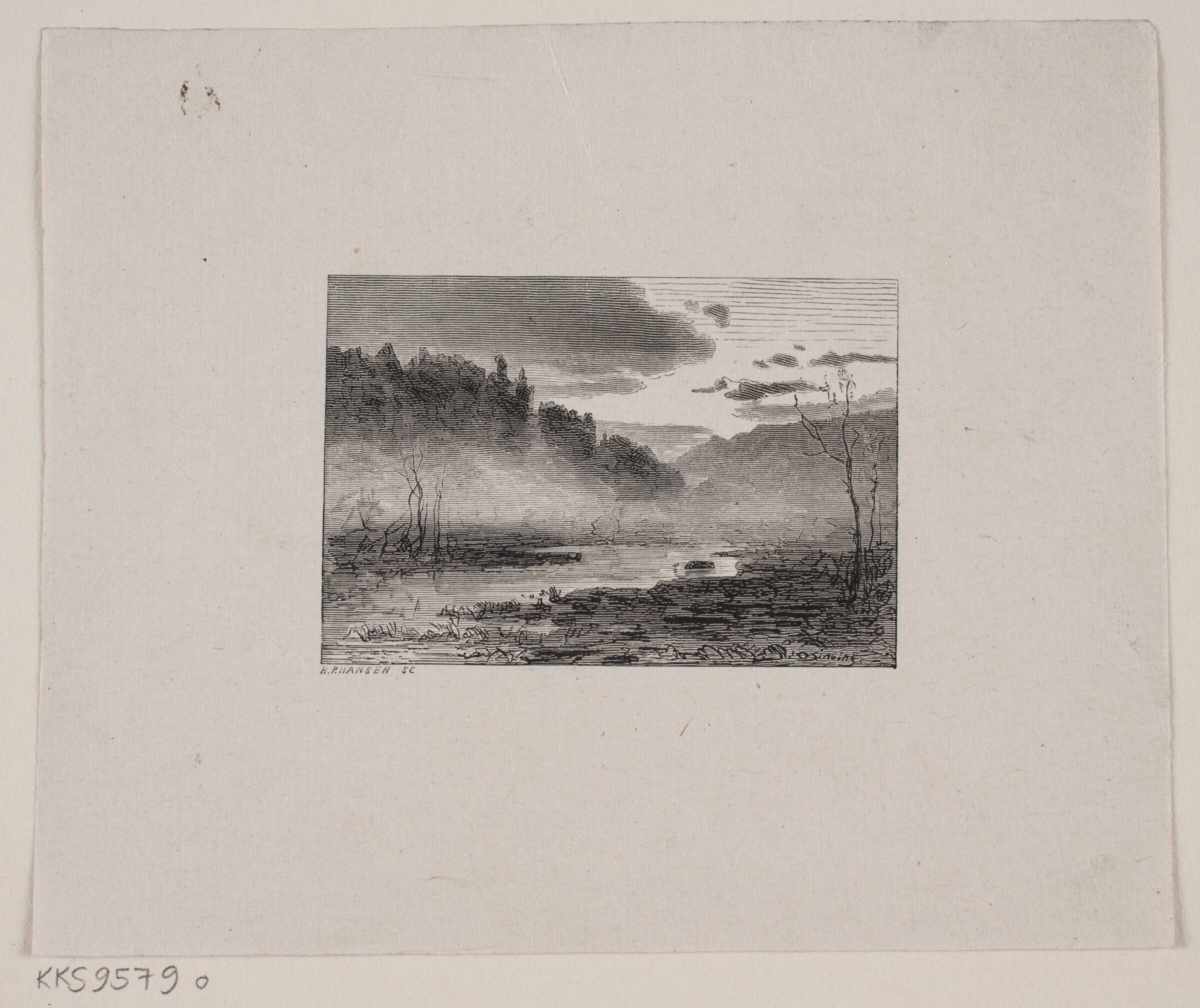Illustration til "En Sommernat paa Krogskoven", H.P. Hansen, 1829-1899