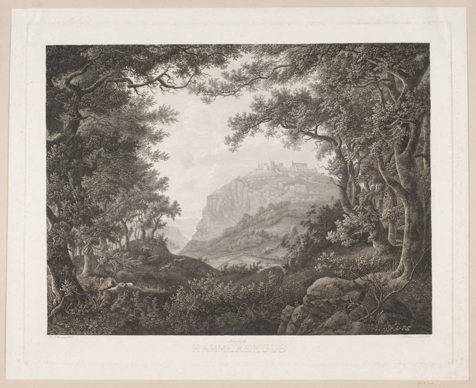Hammershus, Søren Henrik Petersen, 1846