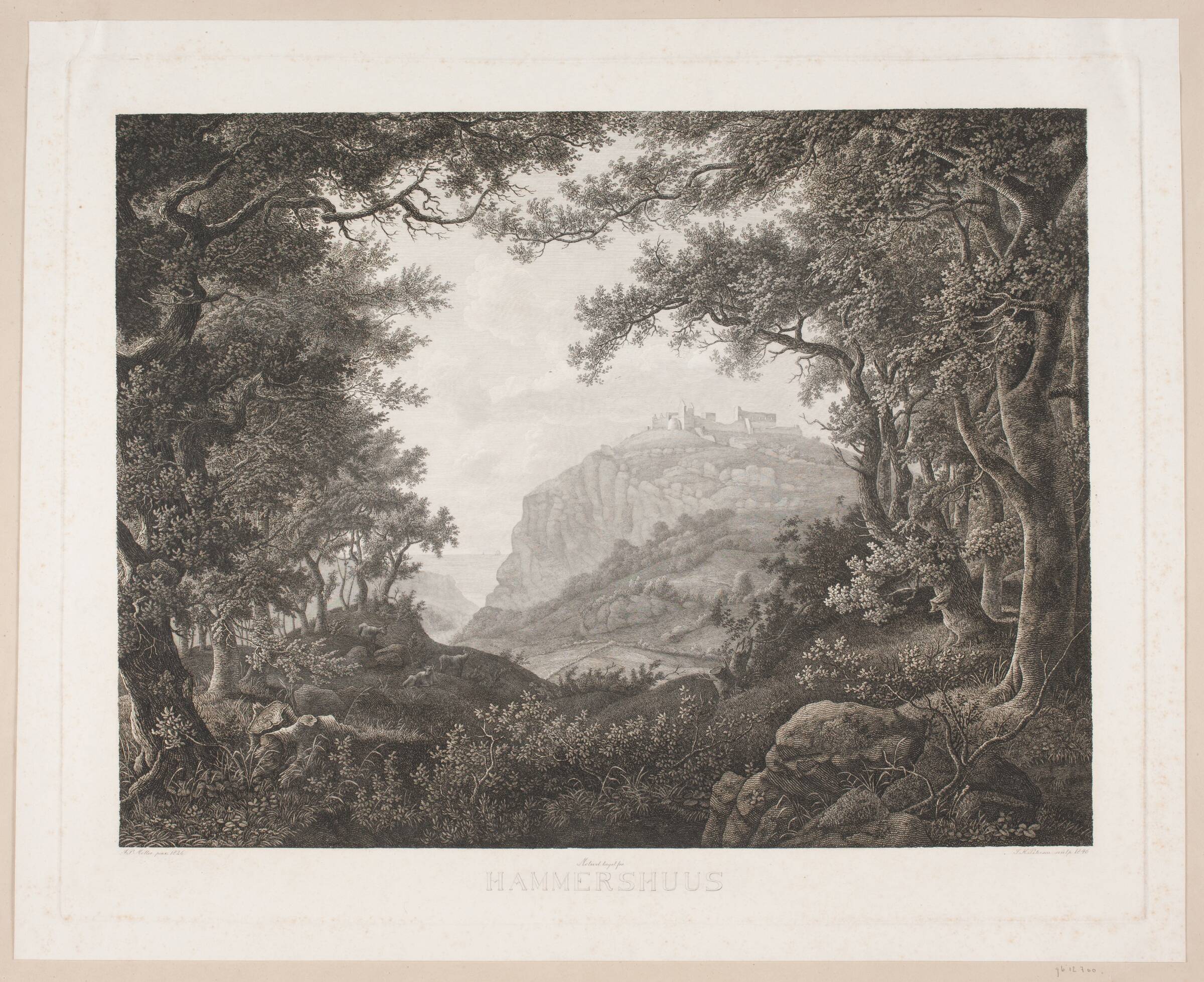 Hammershus, Søren Henrik Petersen, 1846