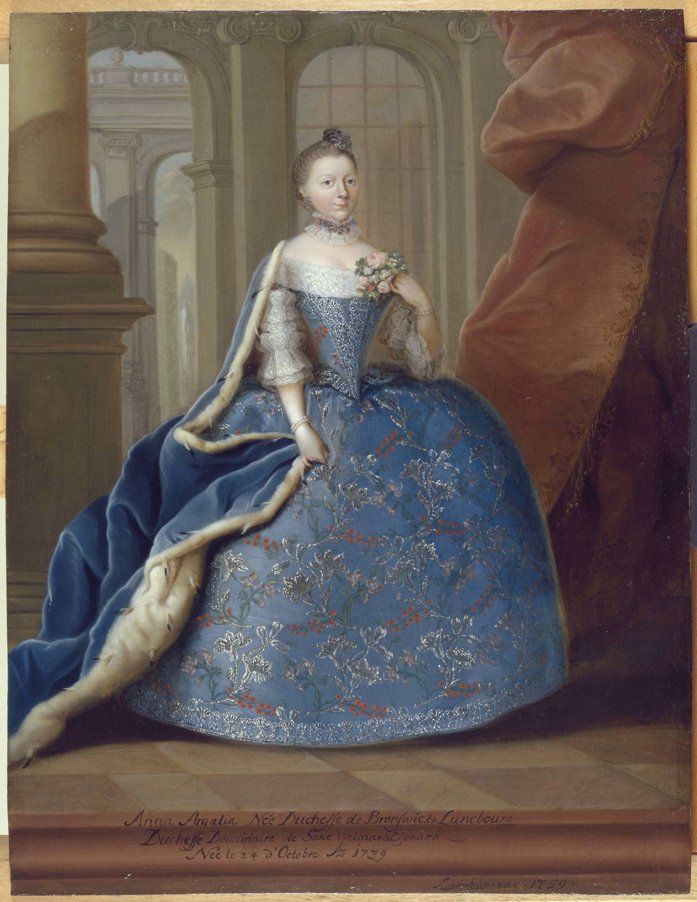 Anna Amalia, hertuginde af Braunschweig og Lünebourg, Ludolf Lafontaine, 1759