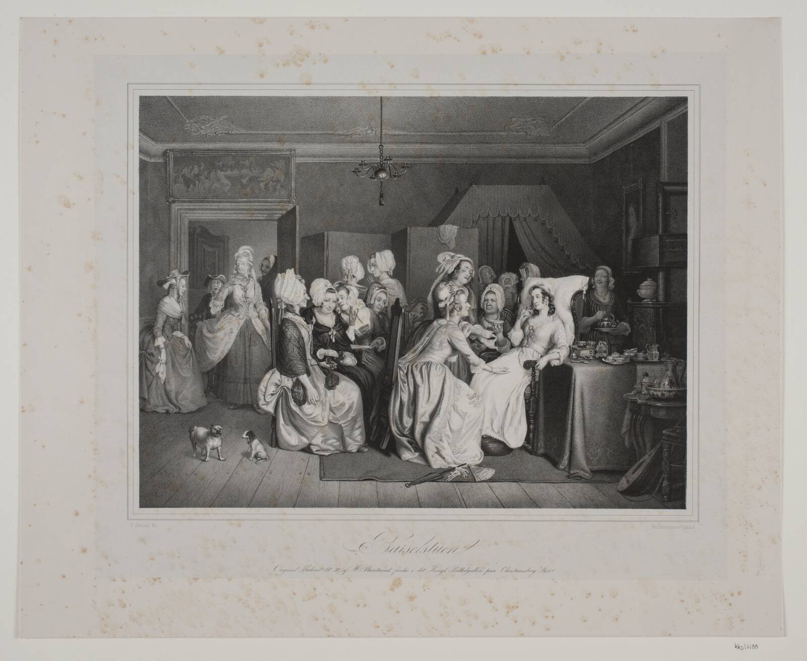 Barselsstuen, Peter Henrik Gemzøe, 1851