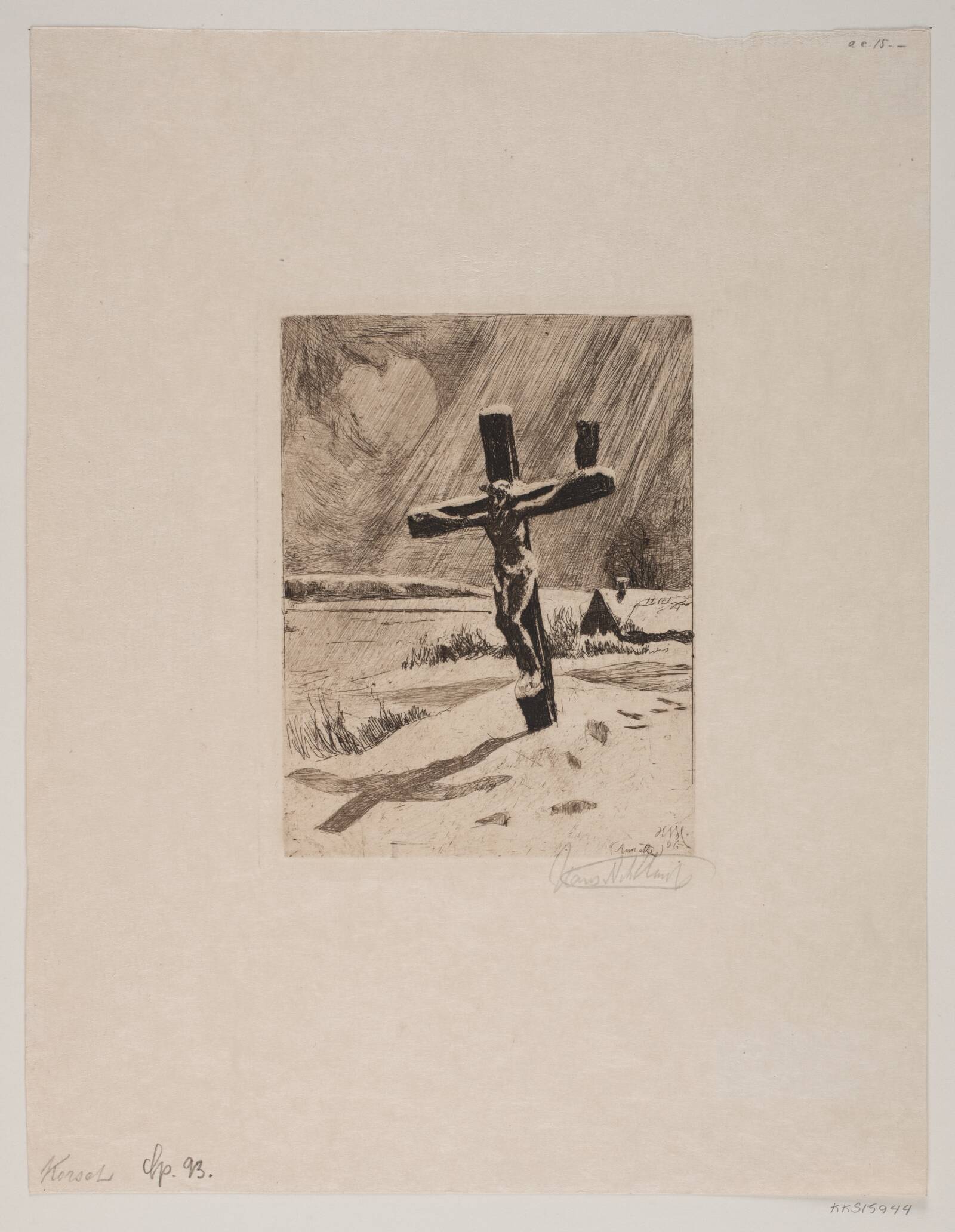 Korset, Hans Nikolaj Hansen, 1906