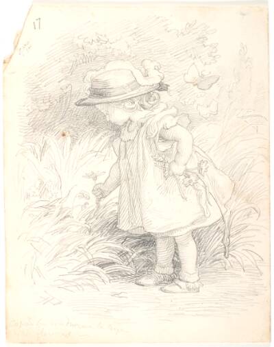 Lili plukker blomster
