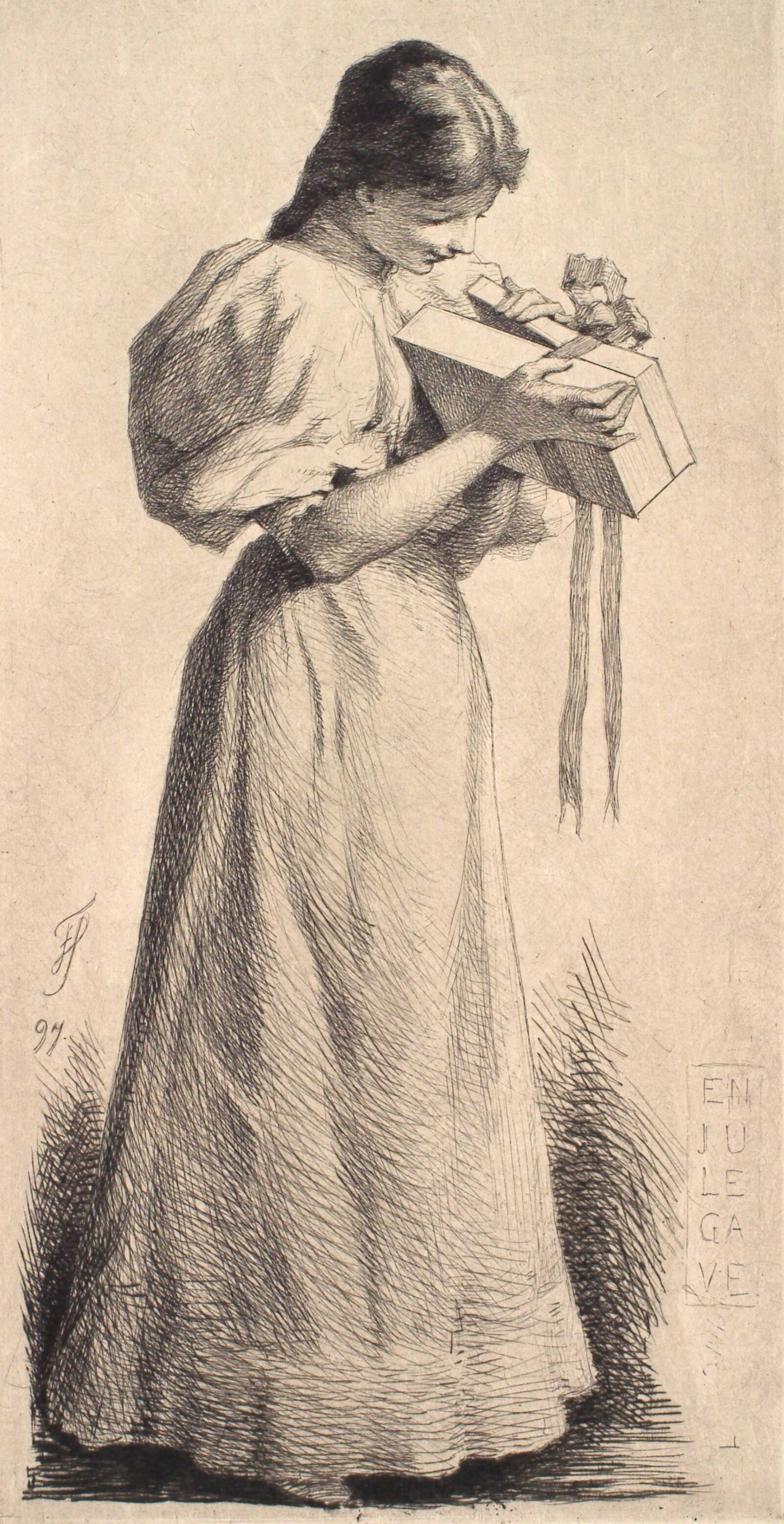 En julegave, Frans Schwartz, 1897
