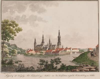 Prospekt af det kongelige slot Frederiksborg på Sjælland