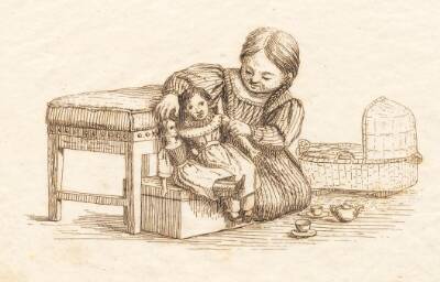 Illustration til "Halvhundrede Fabler for Børn" af Hey