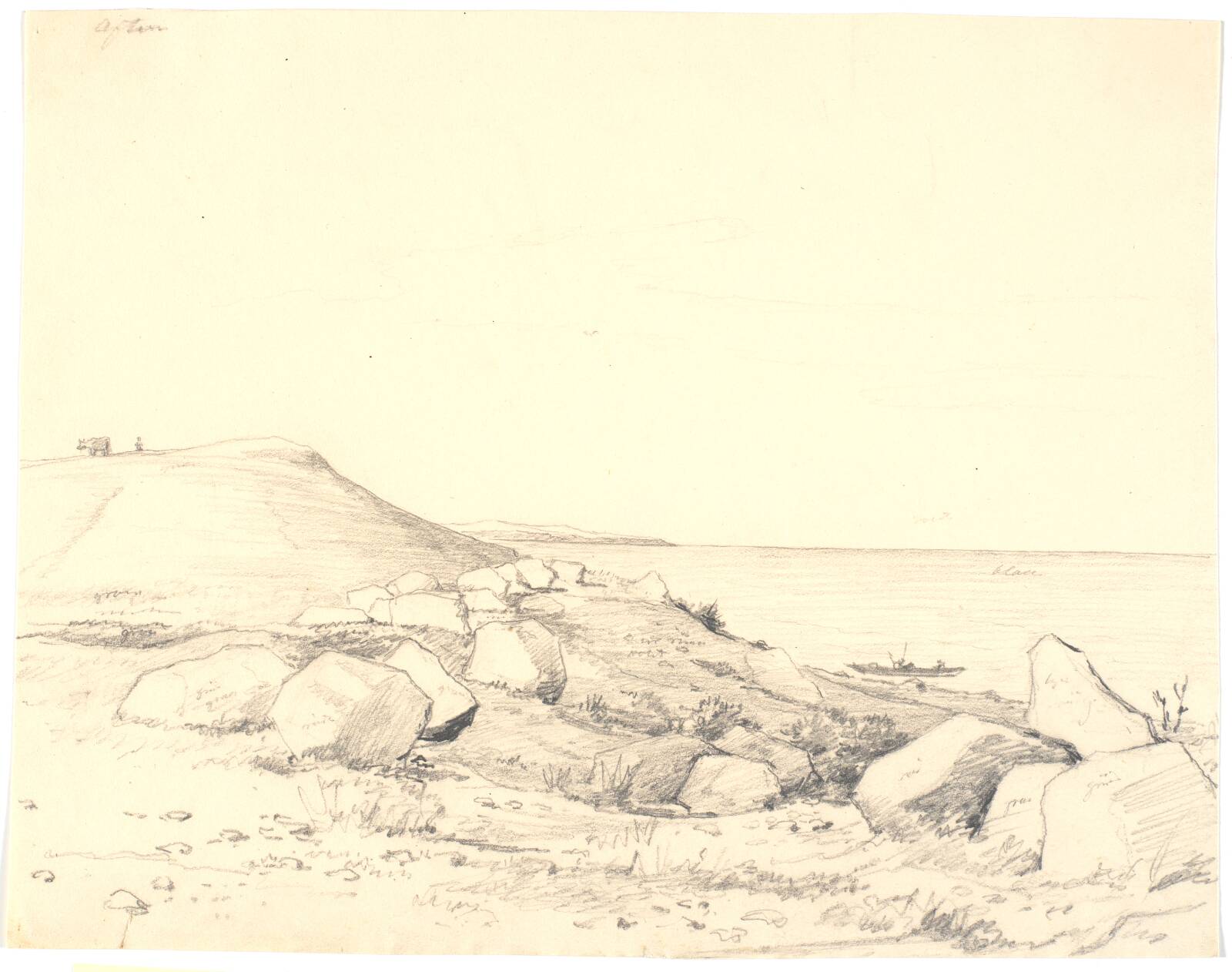Strandlandskab, Martinus Rørbye, 1847