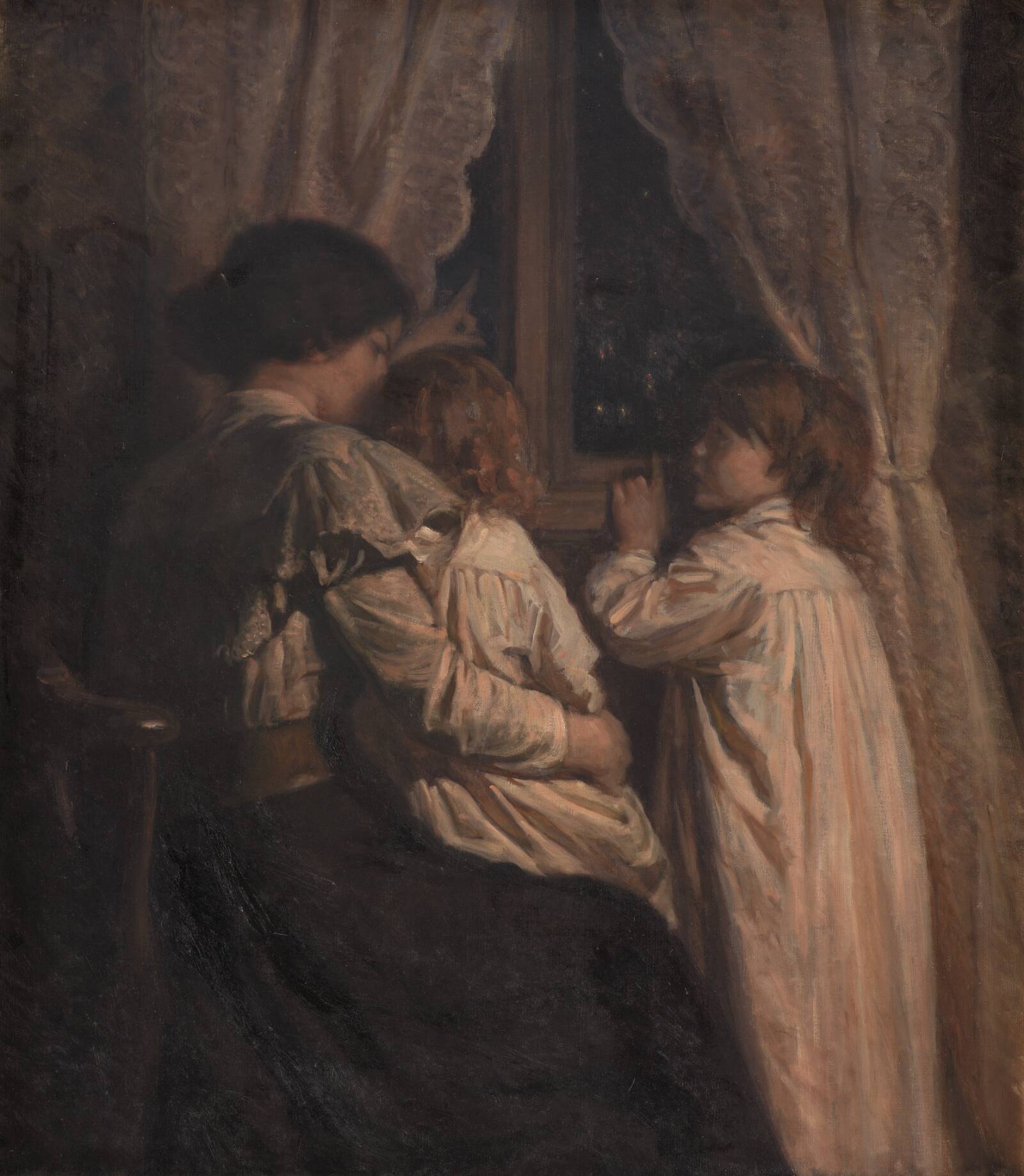 Børnene siger godnat til deres stjerner, Valdemar Irminger, 1898