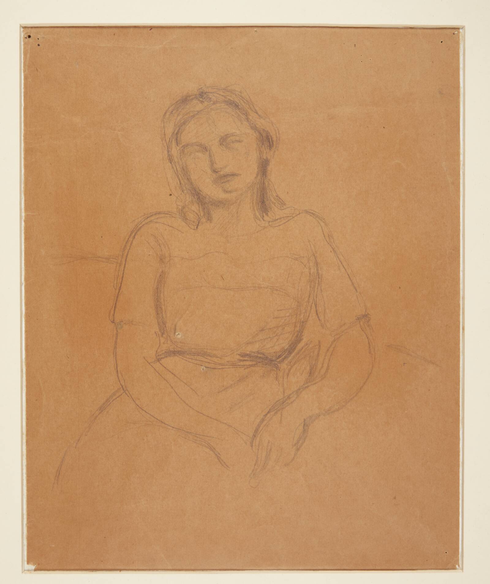 Siddende ung pige, Harald Giersing, 1910-1914