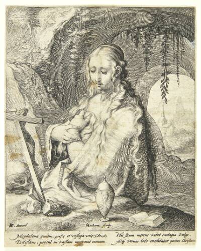 Maria Magdalene bedende i ørkenen