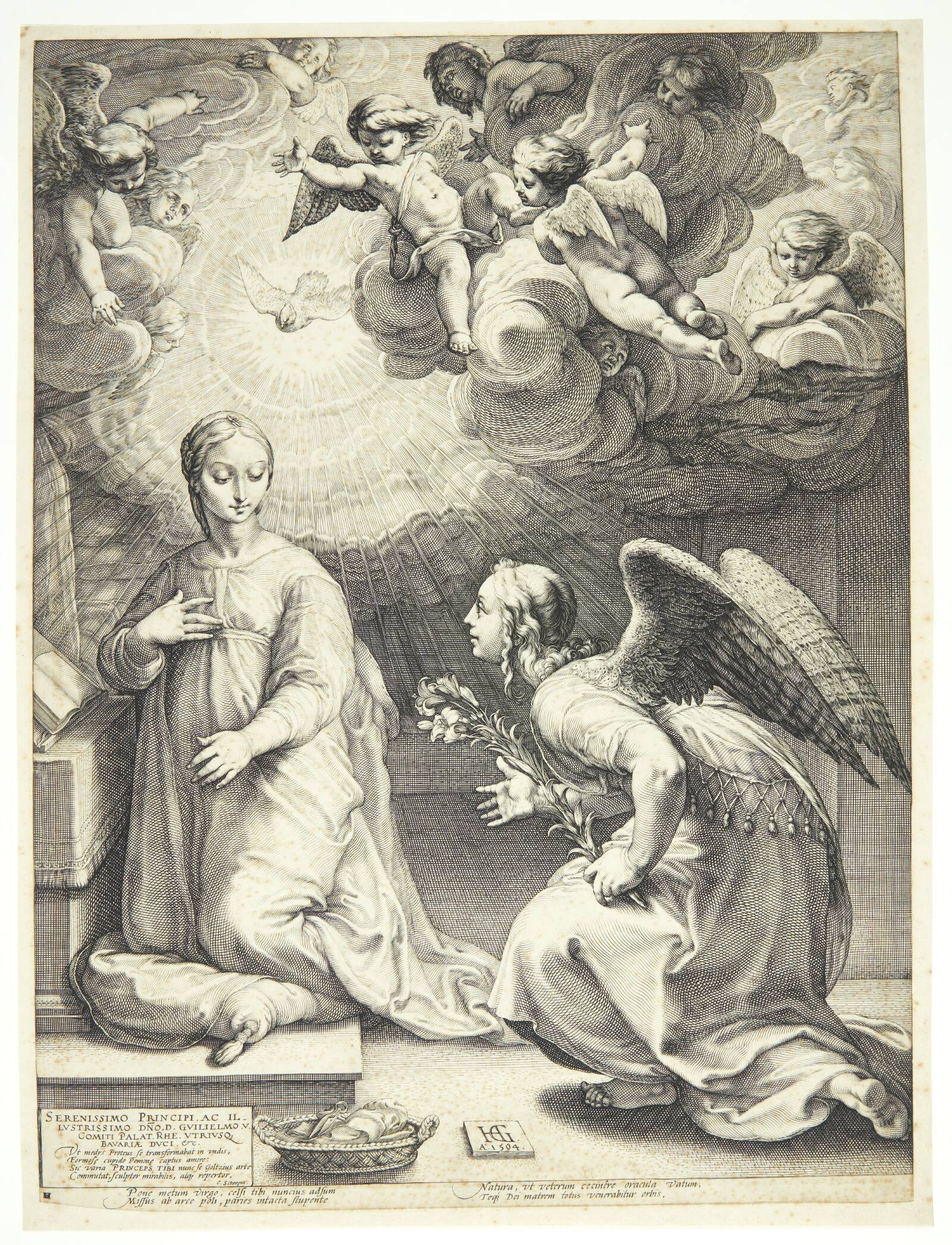 Bebudelsen, Hendrick Goltzius, 1594