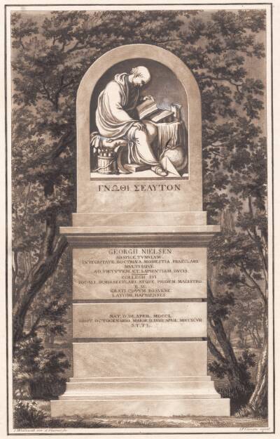 Georg Nielsens gravmæle. Efter Wiedewelt