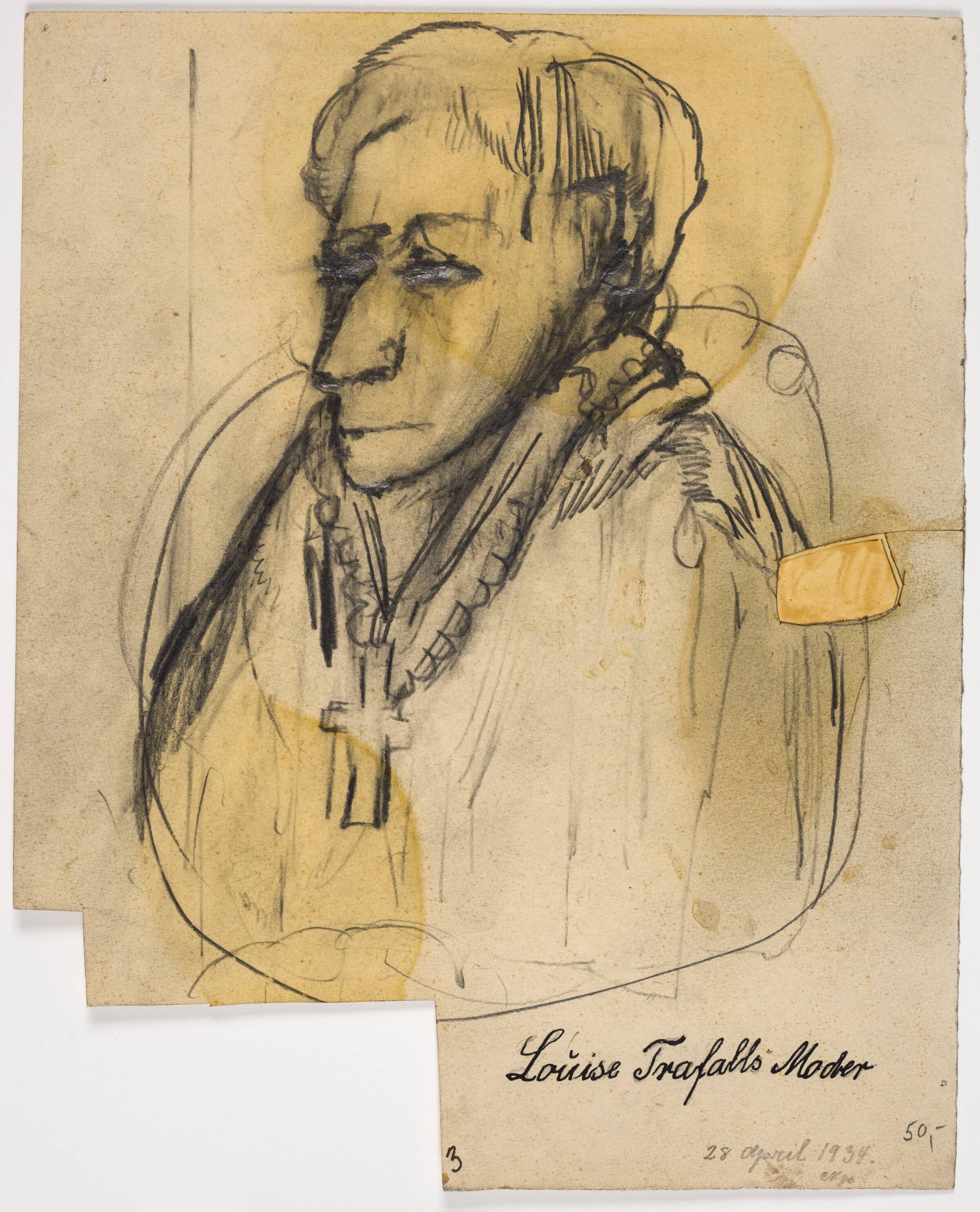 "Louise Trafalls Moder", Christian Kongstad Petersen, 1934