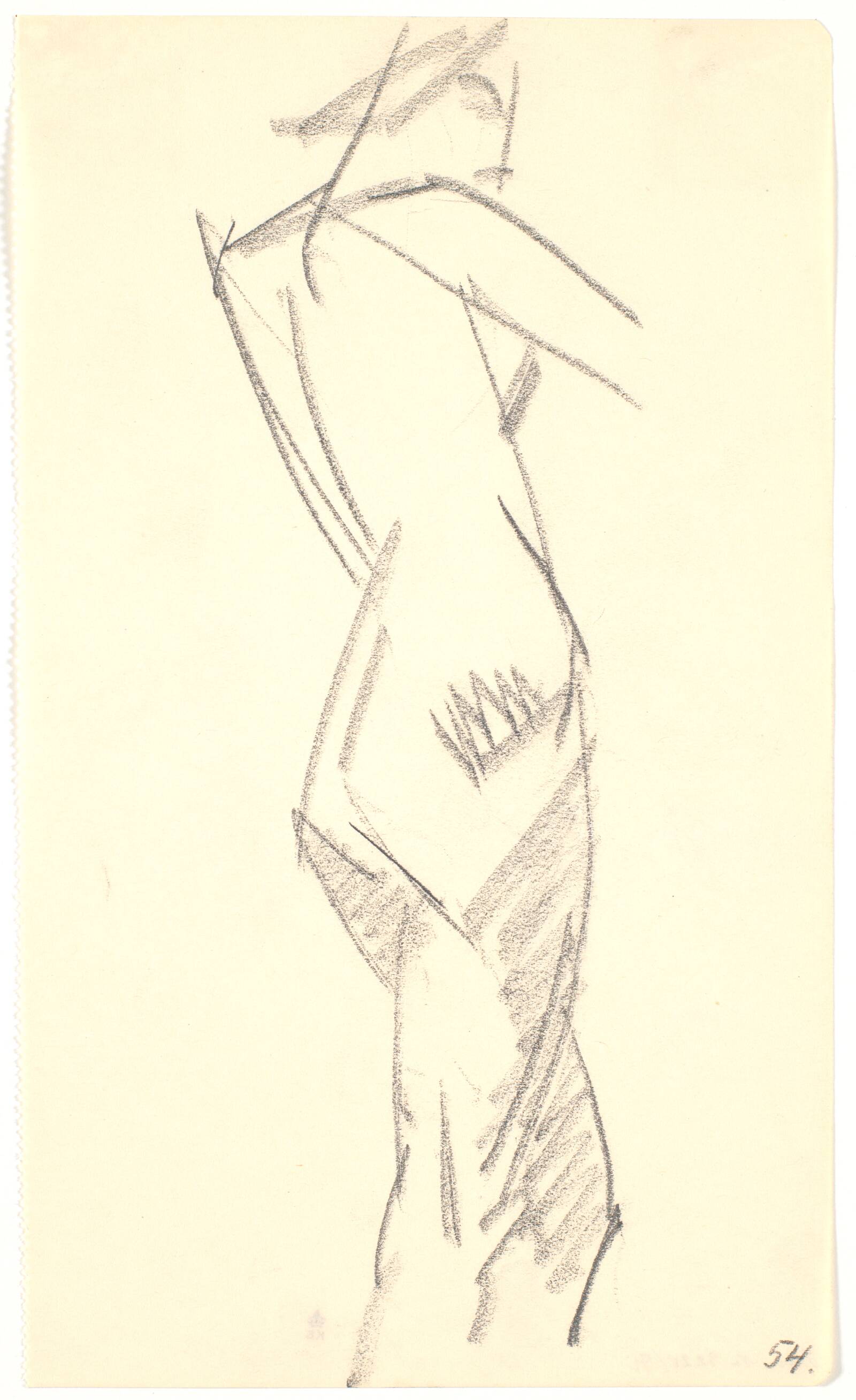 Stående model, Isakson, Karl, 1914-1915