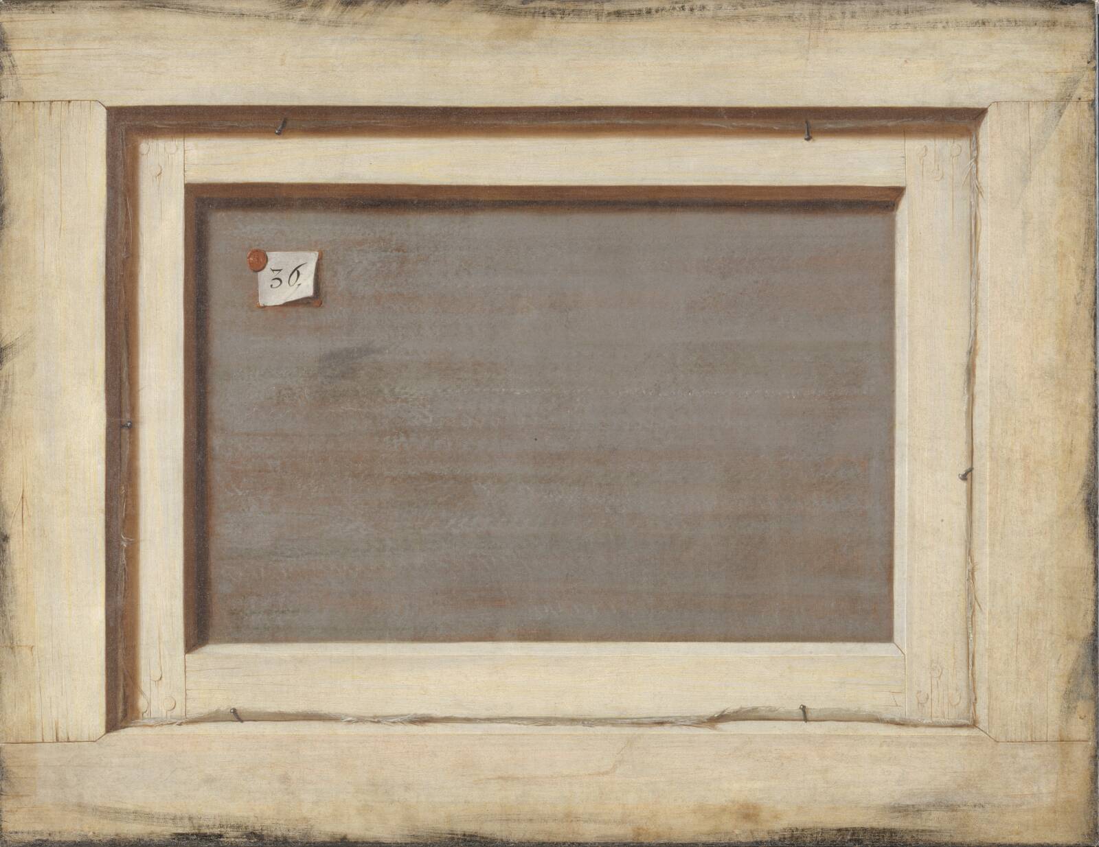Trompe l'oeil. The Reverse of a Framed Painting, by Cornelius Norbertus Gijsbrechts, 1668-1672