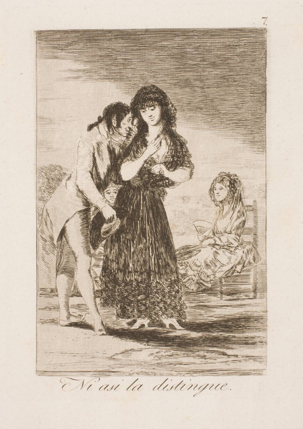 Ikke engang på denne måde kender han hende, Francisco de Goya, 1797-1798