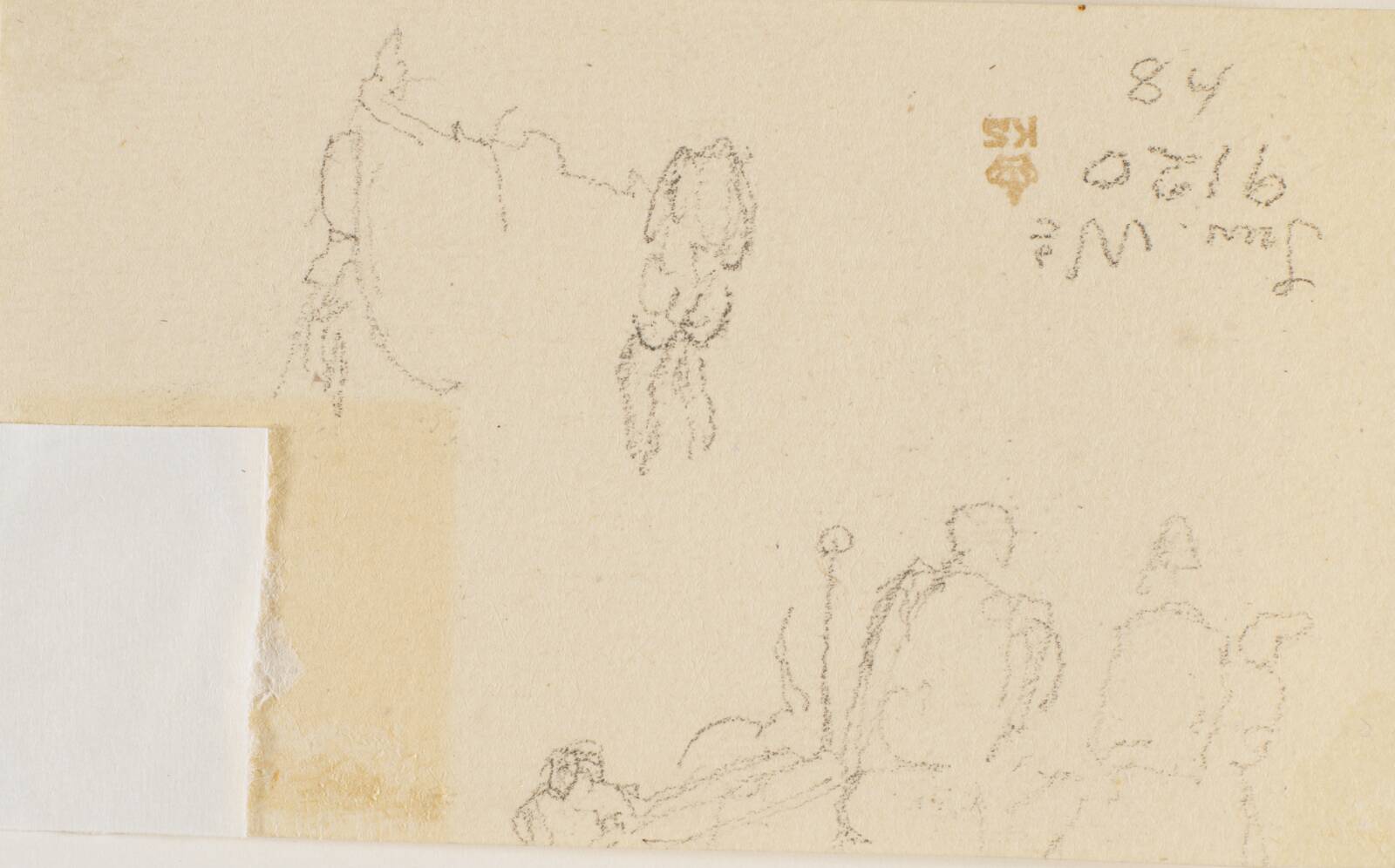 Løse figurrids, Christen Købke, 1810-1848