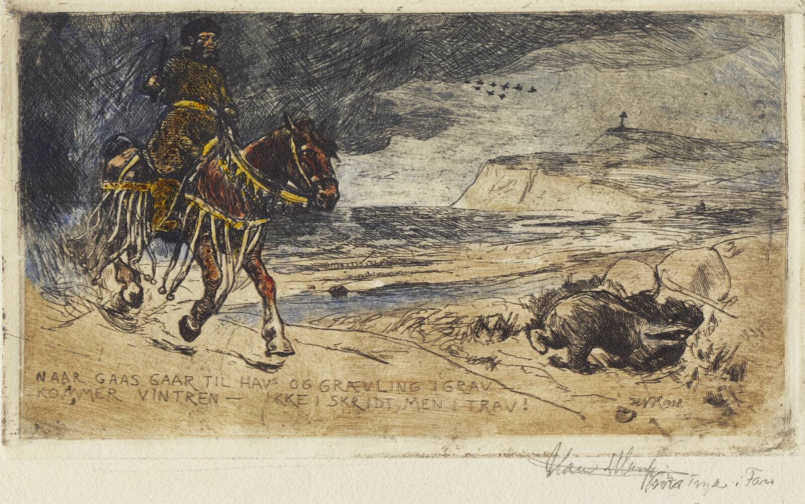 Vinteren, Hans Nikolaj Hansen, 1908-1910